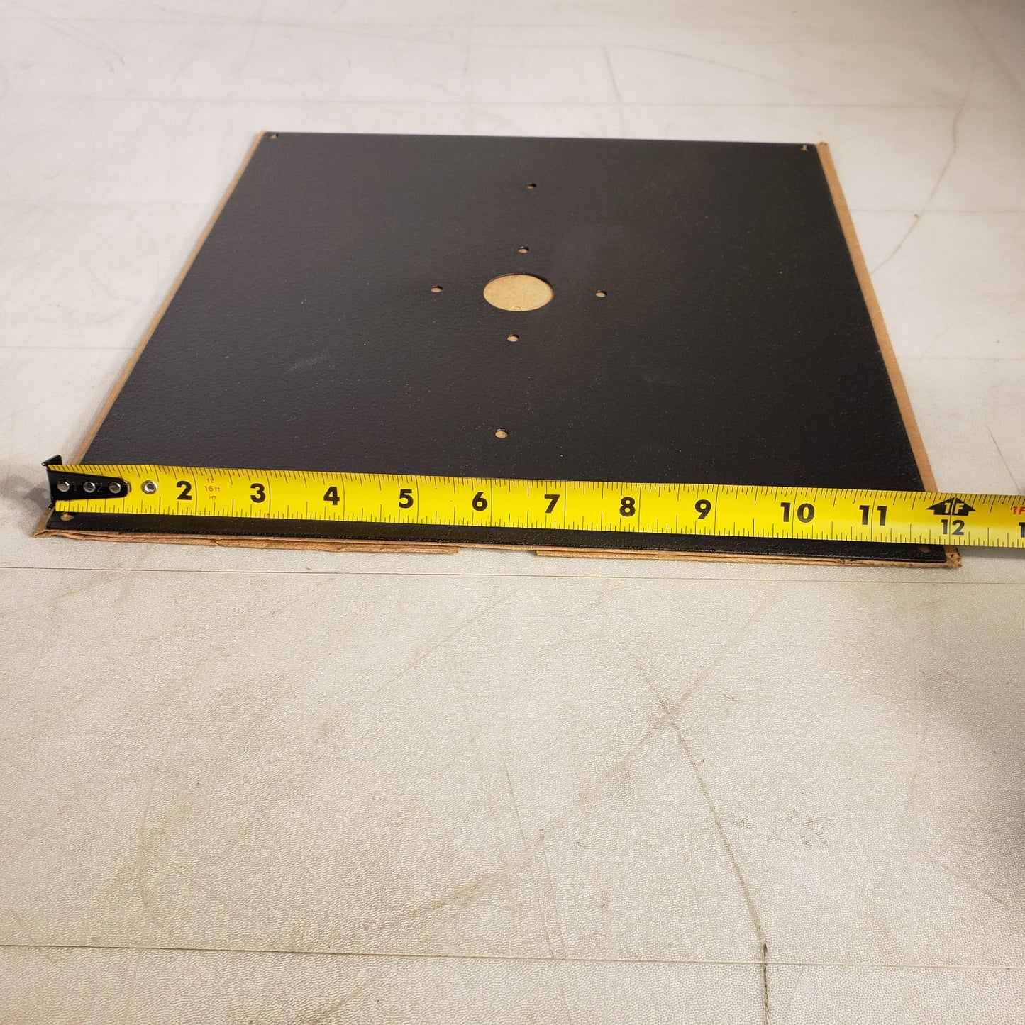 Back Plate For Digital Clock 12" X 12-1/2" Black