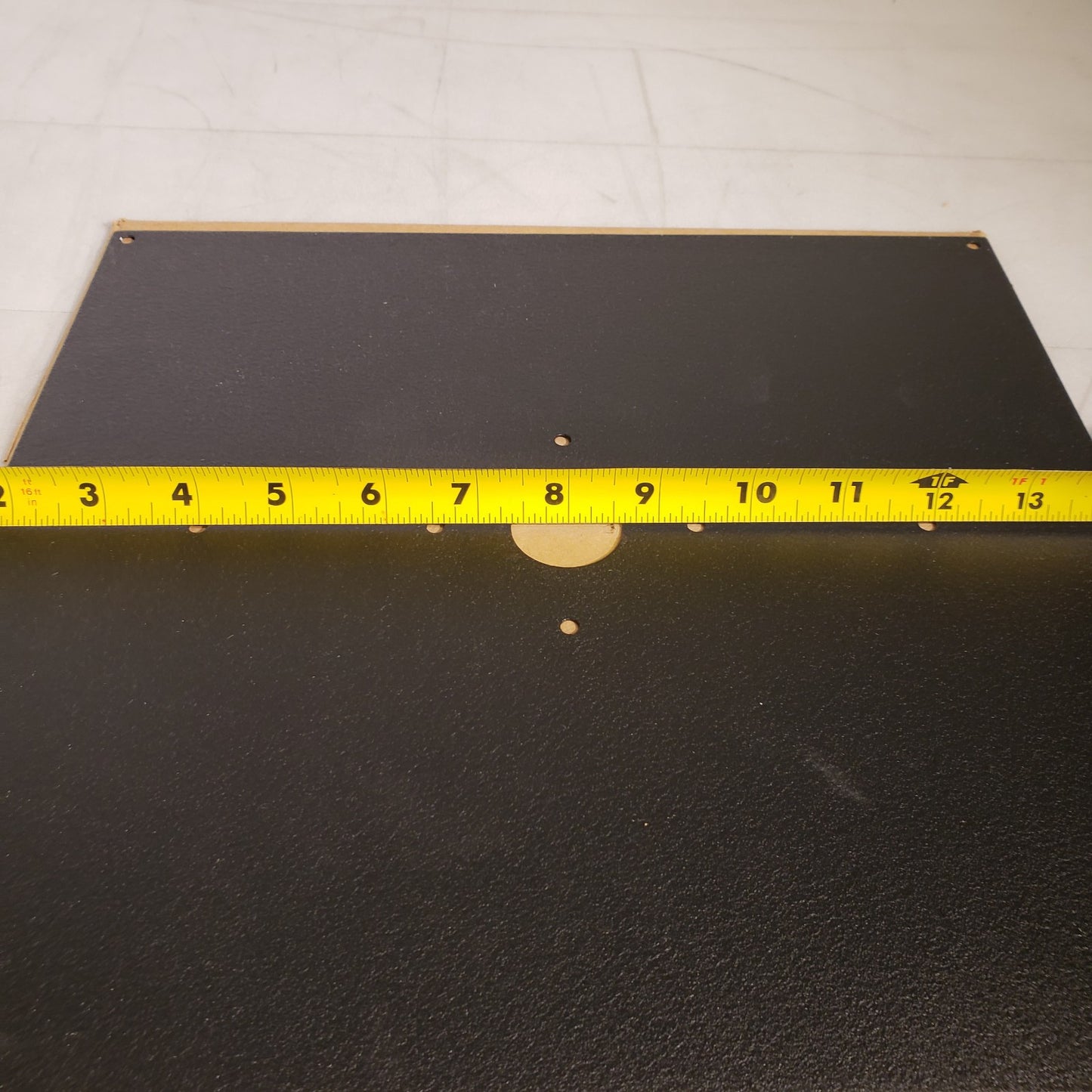 Back Plate For Digital Clock 12" X 12-1/2" Black
