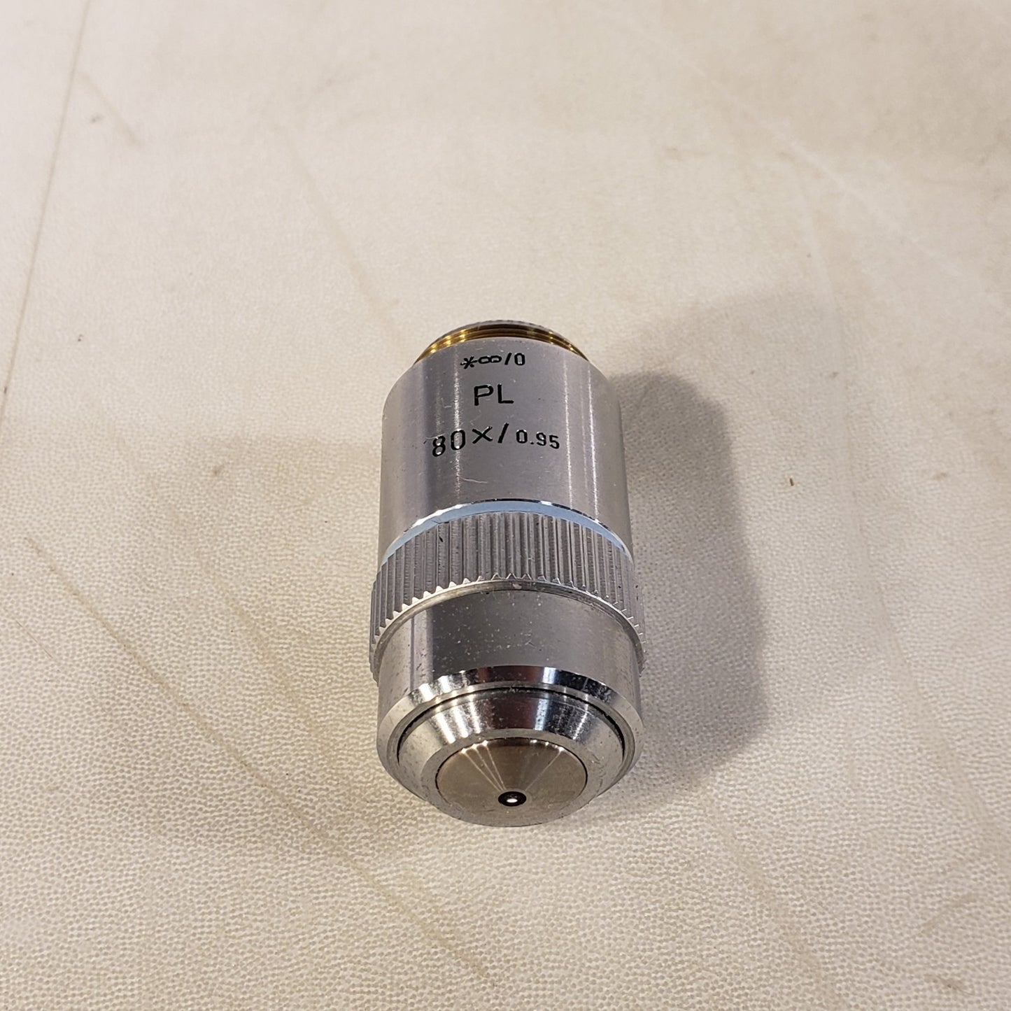 Leitz Wetzlar PL 80x/0.95 Infinity Microscope Objective Lens