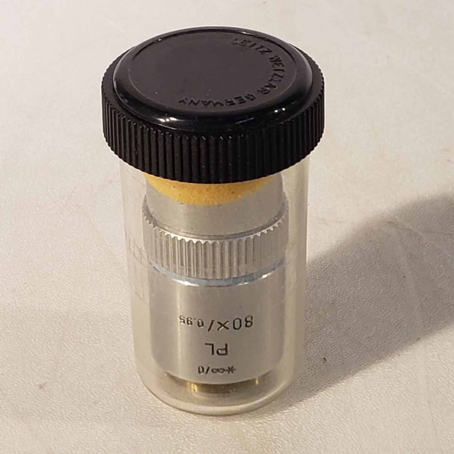 Leitz Wetzlar PL 80x/0.95 Infinity Microscope Objective Lens