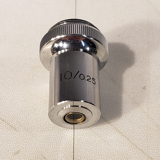 JEA 10/0.25 Objective Microscope Lens 10x Magnification