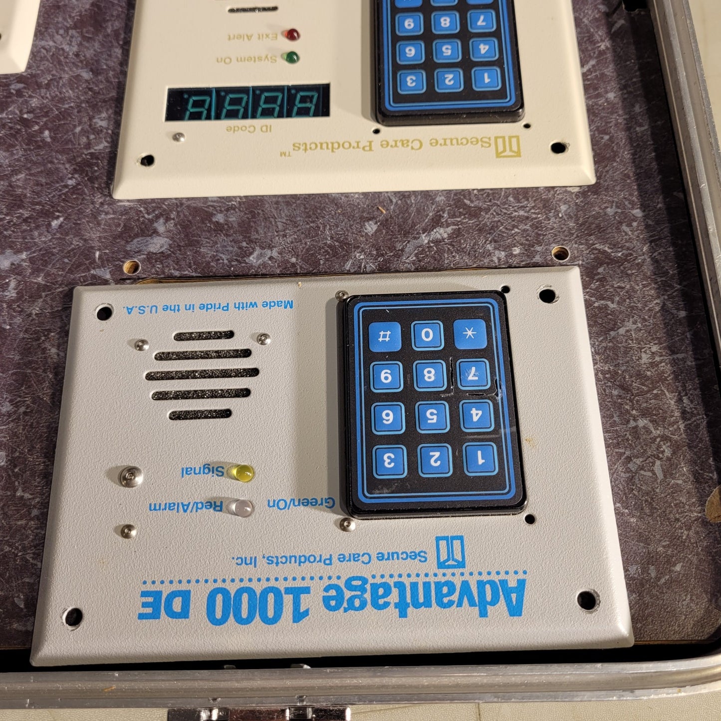Secure Care Products Display Case Demo Training Box Keypad Alarm Control Panels