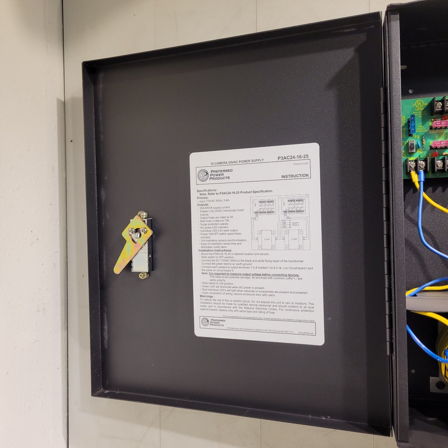 Preferred Power P3AC24-16-25 16 Security Camera Power Supply 24VAC 25AMP