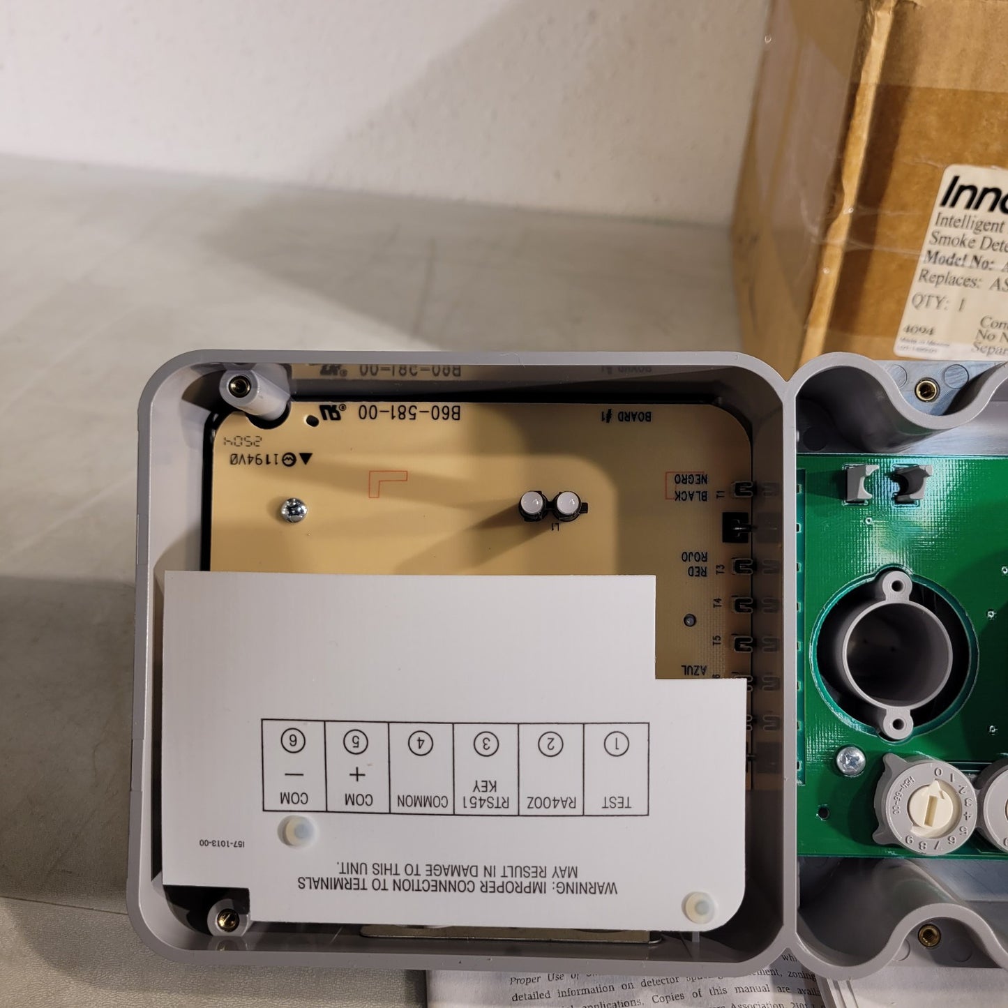 FCI ADP Innovair Intelligent Low Flow Duct Smoke Detector Photoelectric Sensor