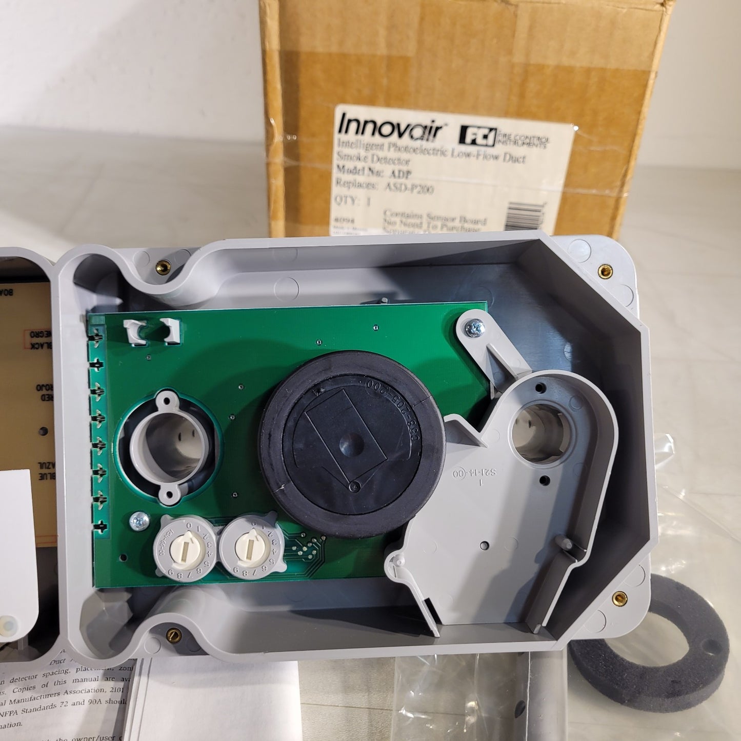 FCI ADP Innovair Intelligent Low Flow Duct Smoke Detector Photoelectric Sensor