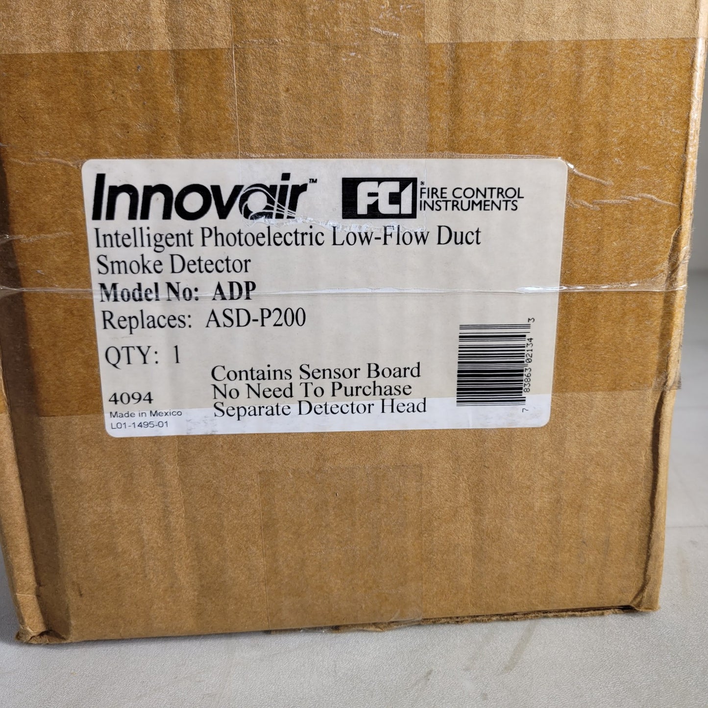 FCI ADP Innovair Intelligent Low Flow Duct Smoke Detector Photoelectric Sensor