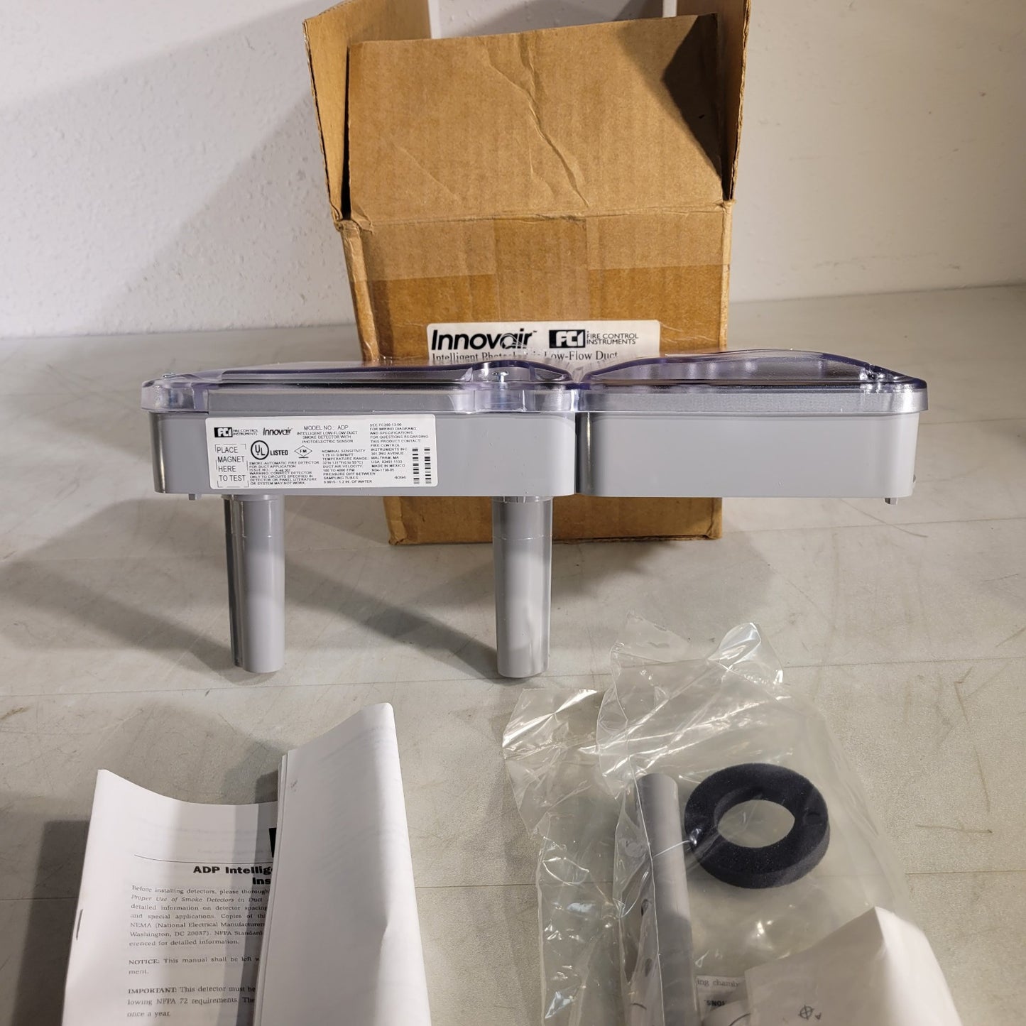 FCI ADP Innovair Intelligent Low Flow Duct Smoke Detector Photoelectric Sensor