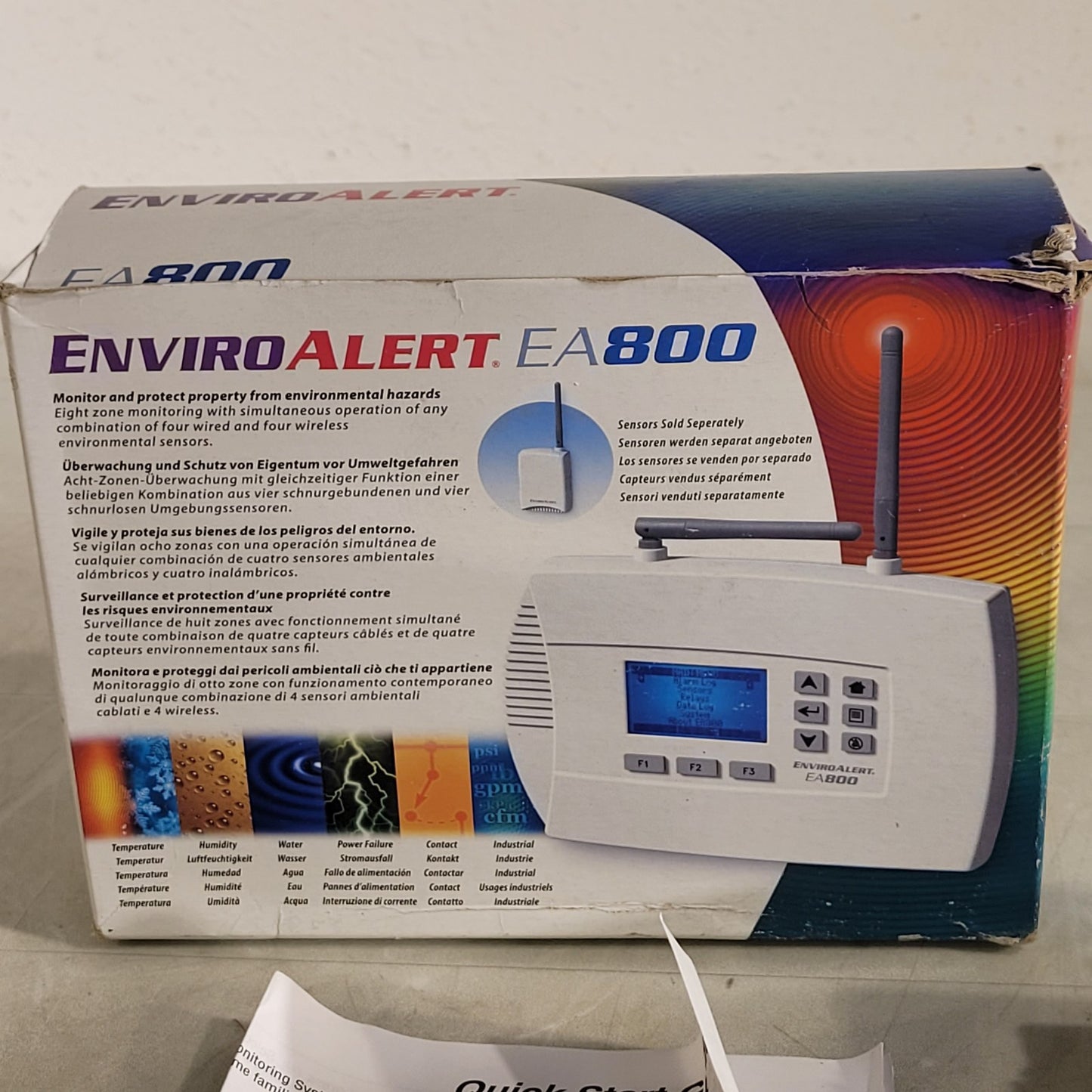 EnviroAlert EA800 8 Zones Critical Temperature Monitoring Device