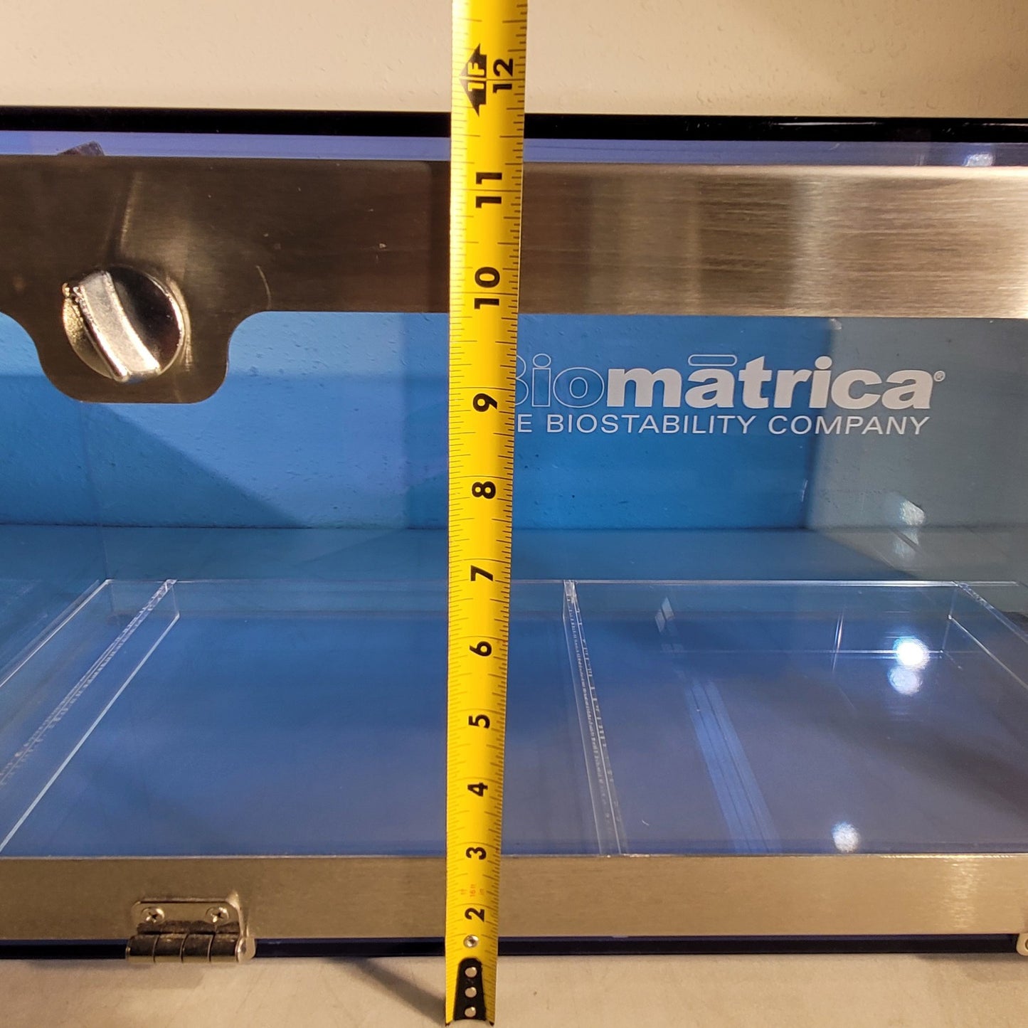 Biomatrica Laboratory Dry Box Dessicator Sterilization Box 25" X 11" X 12"