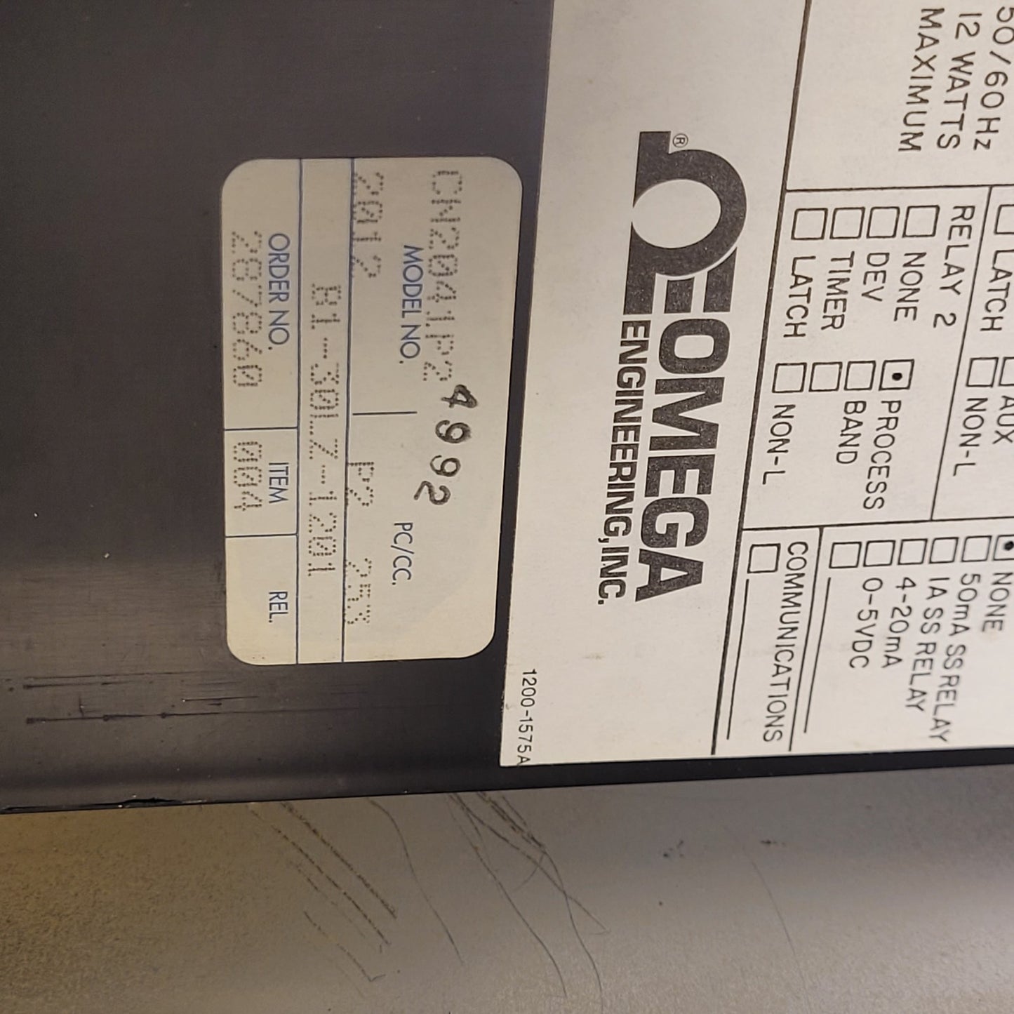 Omega CN-2041 Dual Output Temperature Controller Module B1-30LZ-1201 w/ Relay
