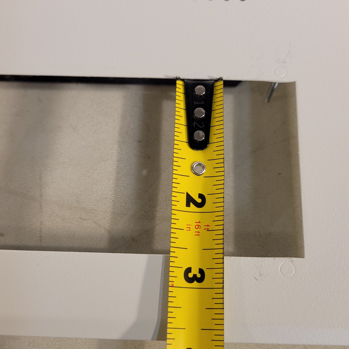 Digital Clock and Intercom Speaker Mounting Plate White 13" X 13"