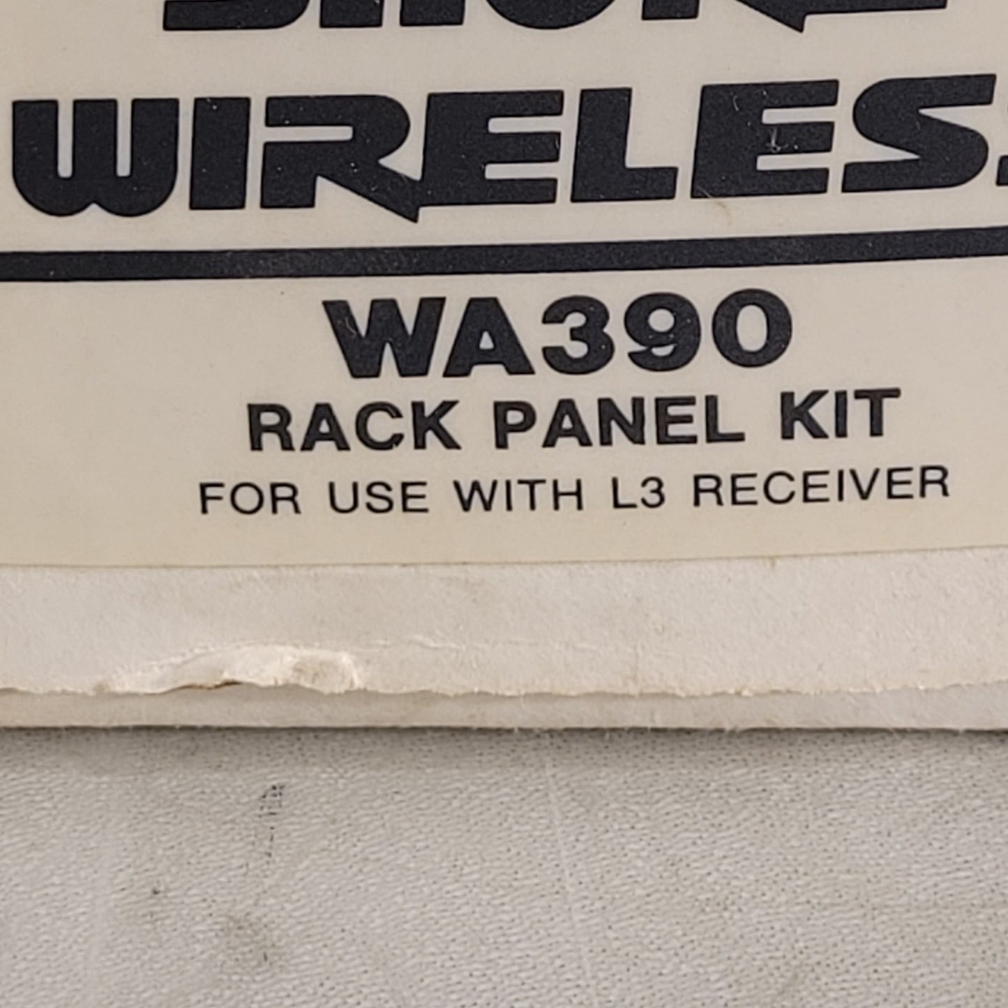 Shure WA390 Rack Panel Kit, For L3 Receiver The Shure Wireless