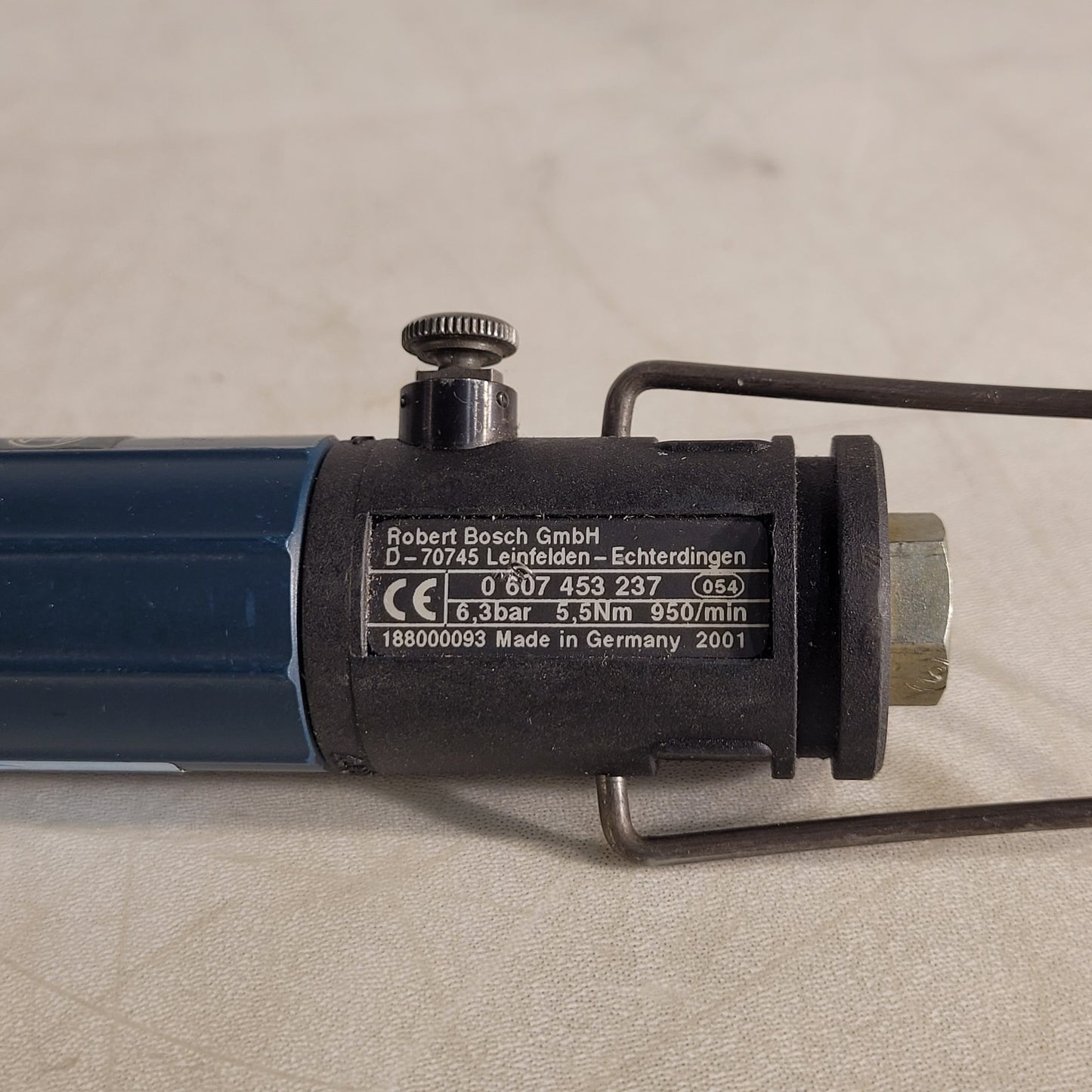 Bosch 0-607-453-237 Pneumatic Torque Wrench 6.3 Bar 5.5 Nm 950 RPM Industrial
