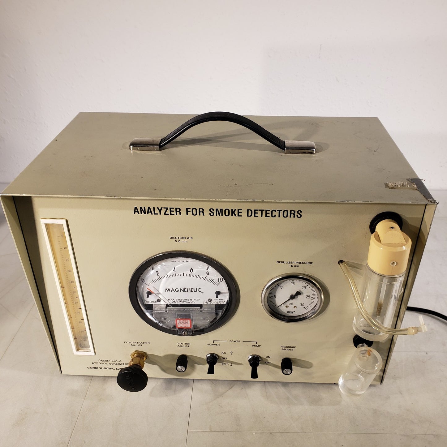 Gemini 501-A Aerosol Generator Analyzer For Smoke Detector Tester