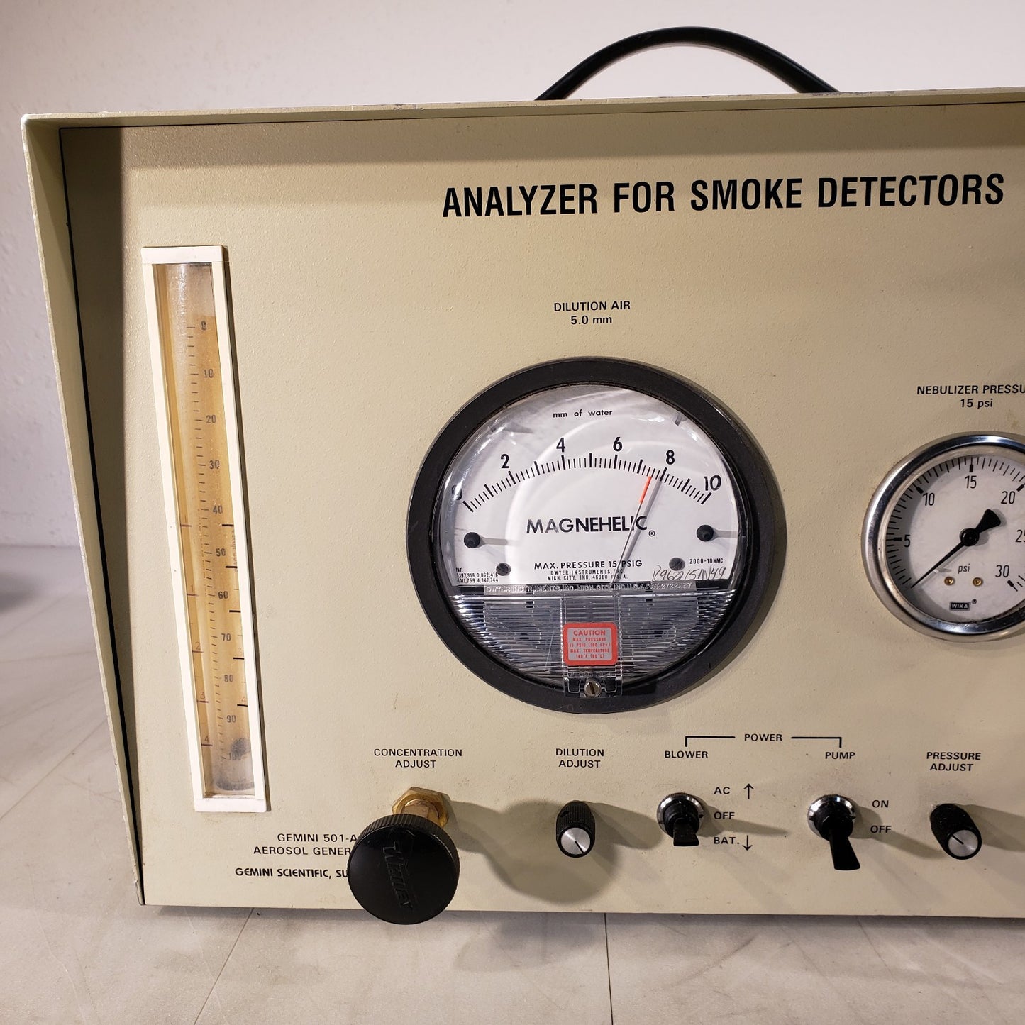 Gemini 501-A Aerosol Generator Analyzer For Smoke Detector Tester