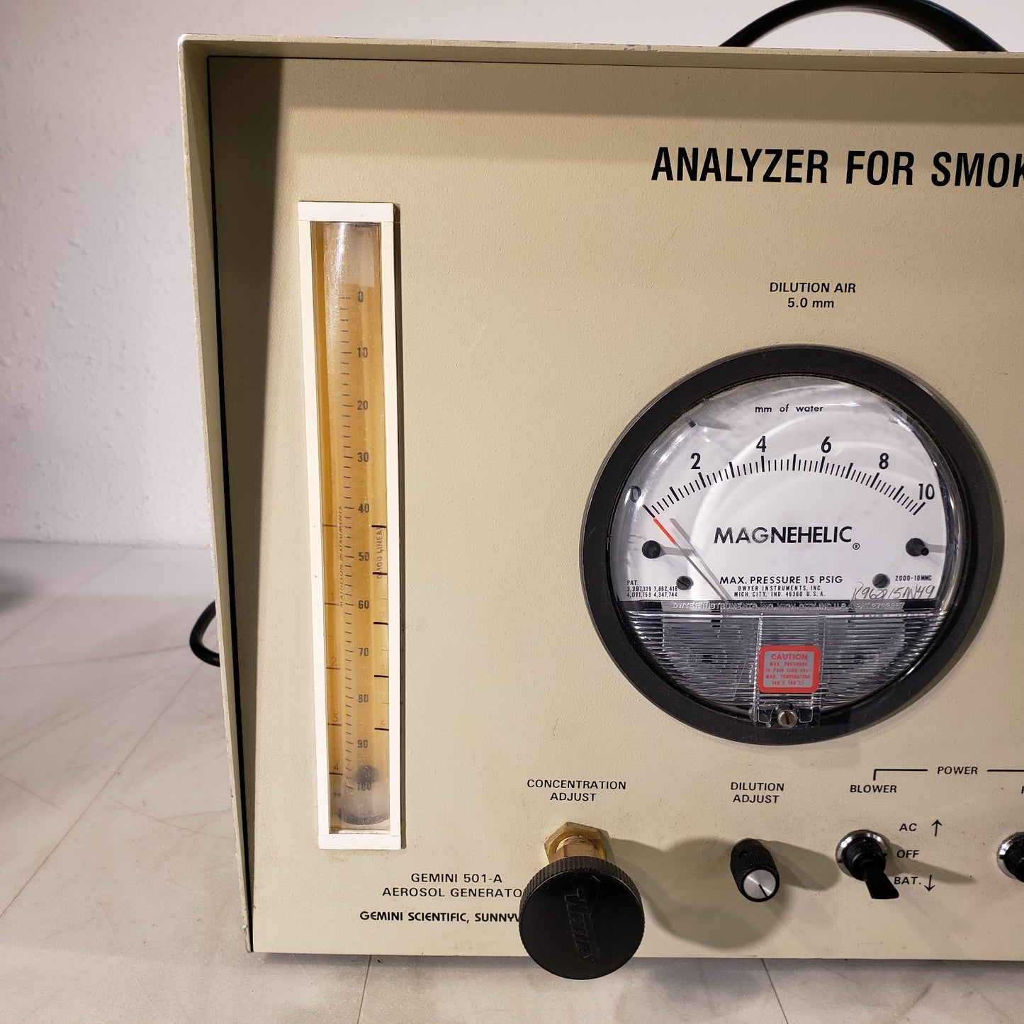 Gemini 501-A Aerosol Generator Analyzer For Smoke Detector Tester