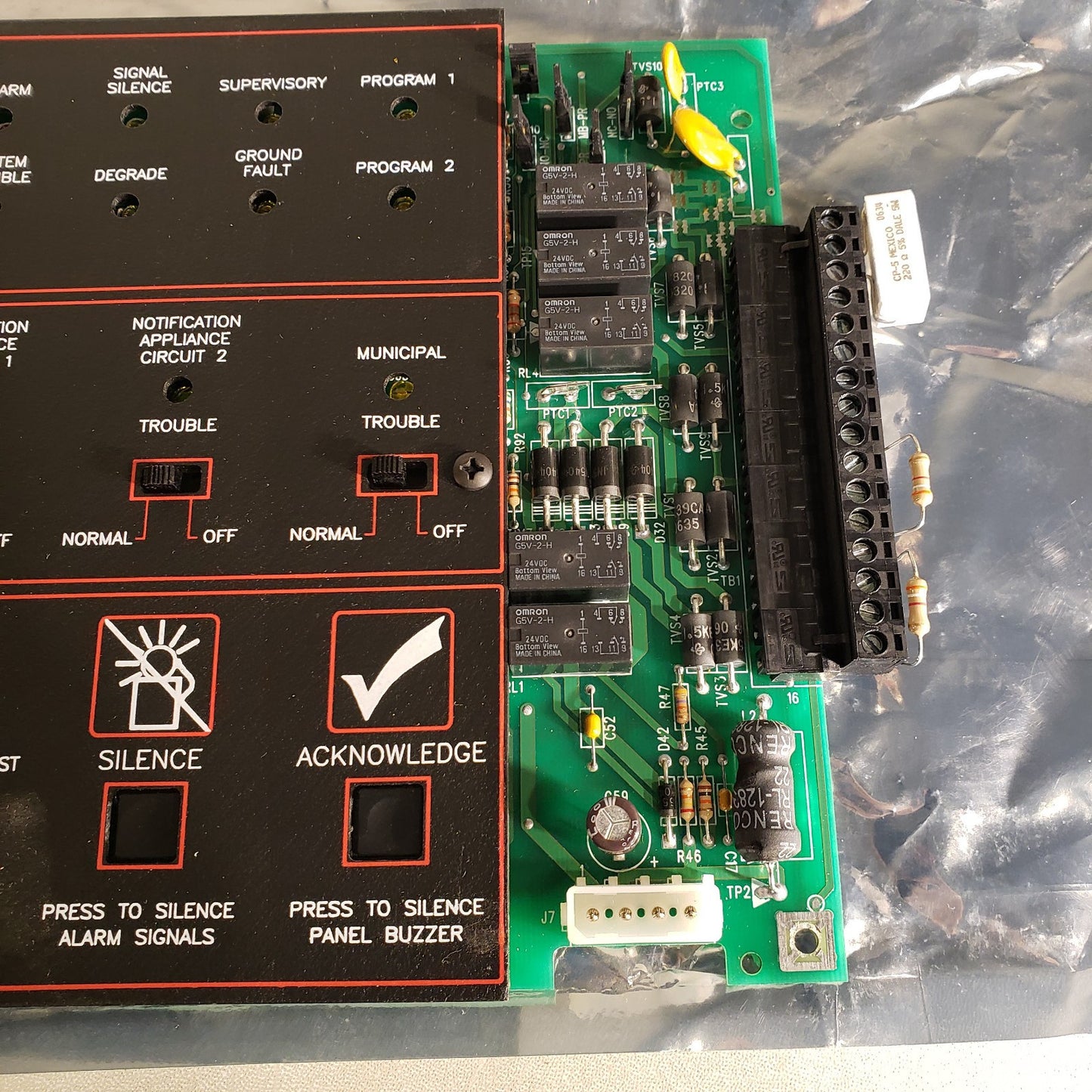 FCI SCU 1120-0469 Rev W 7200 Fire Alarm Control Board Fire Control Instruments