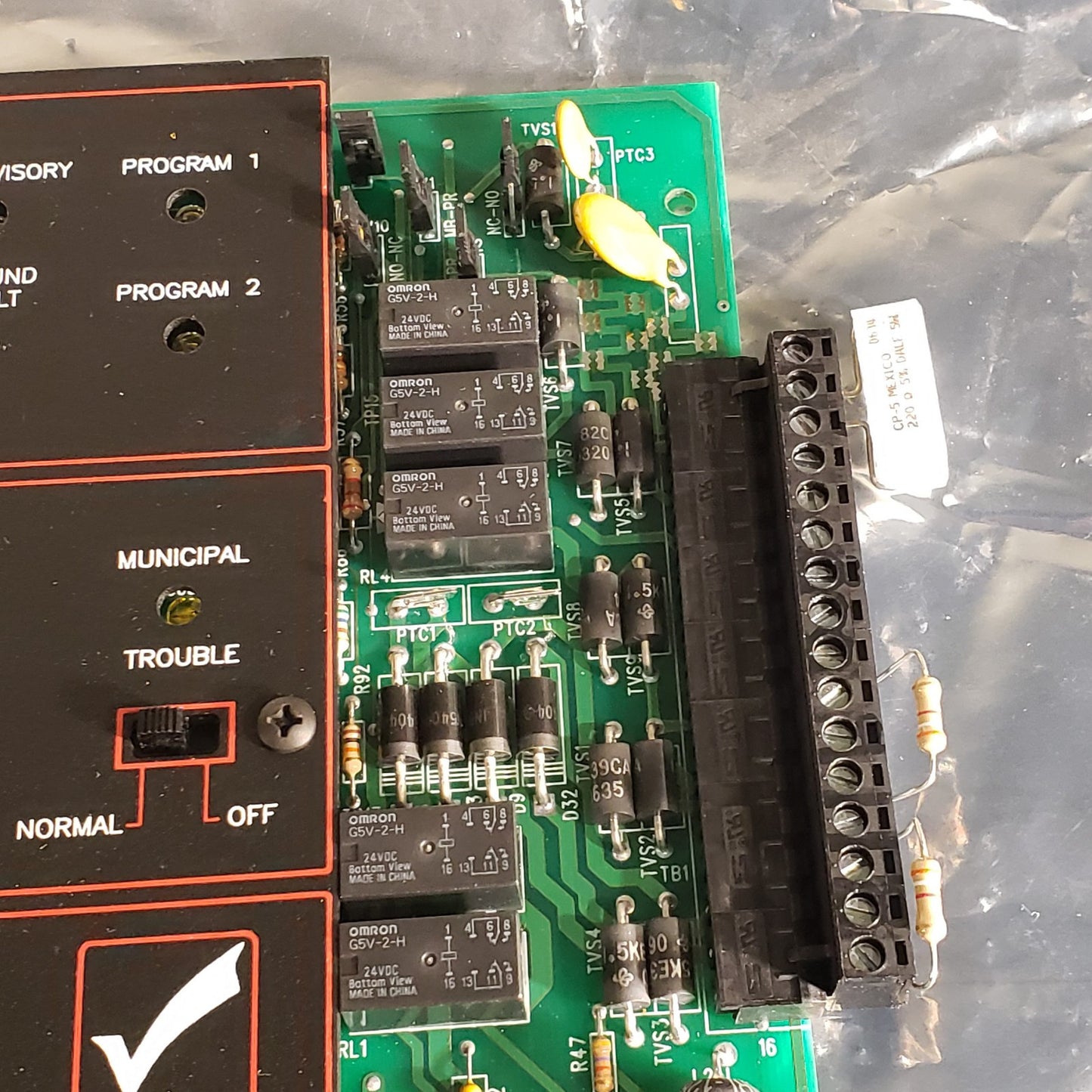 FCI SCU 1120-0469 Rev W 7200 Fire Alarm Control Board Fire Control Instruments