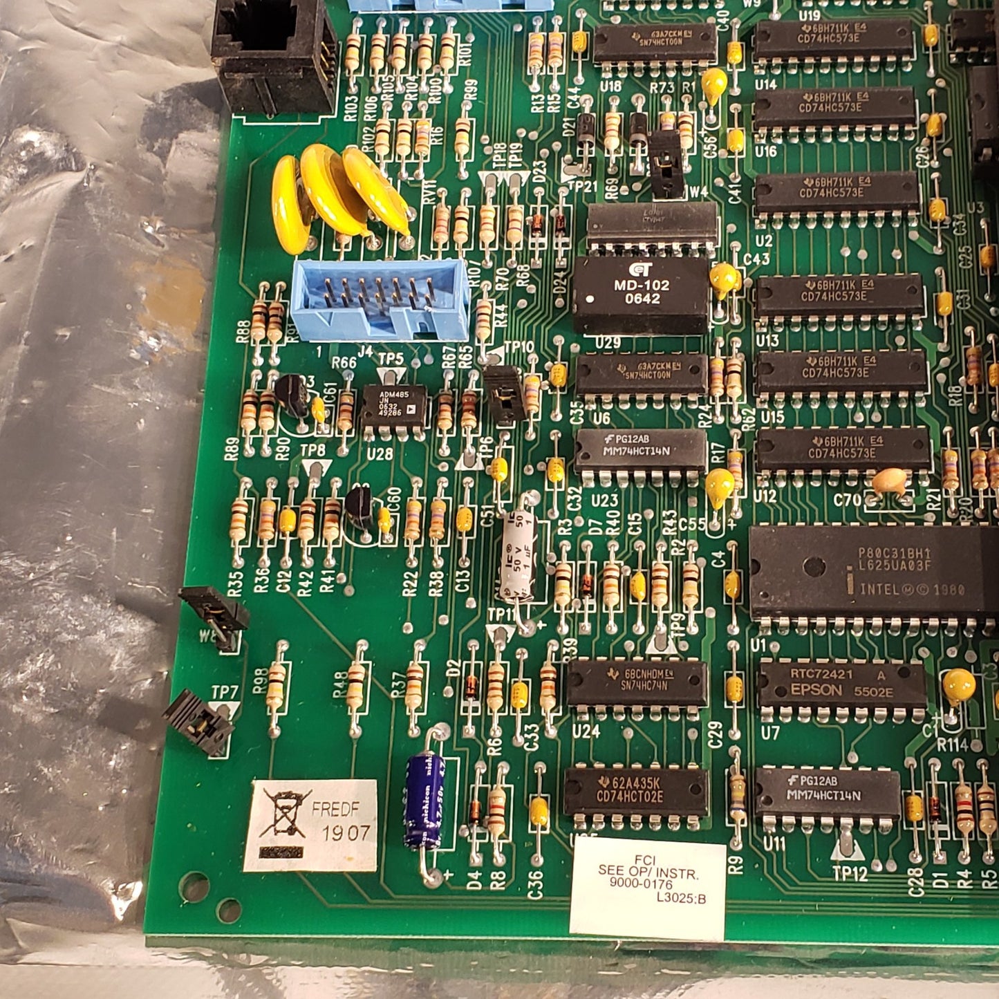 FCI SCU 1120-0469 Rev W 7200 Fire Alarm Control Board Fire Control Instruments