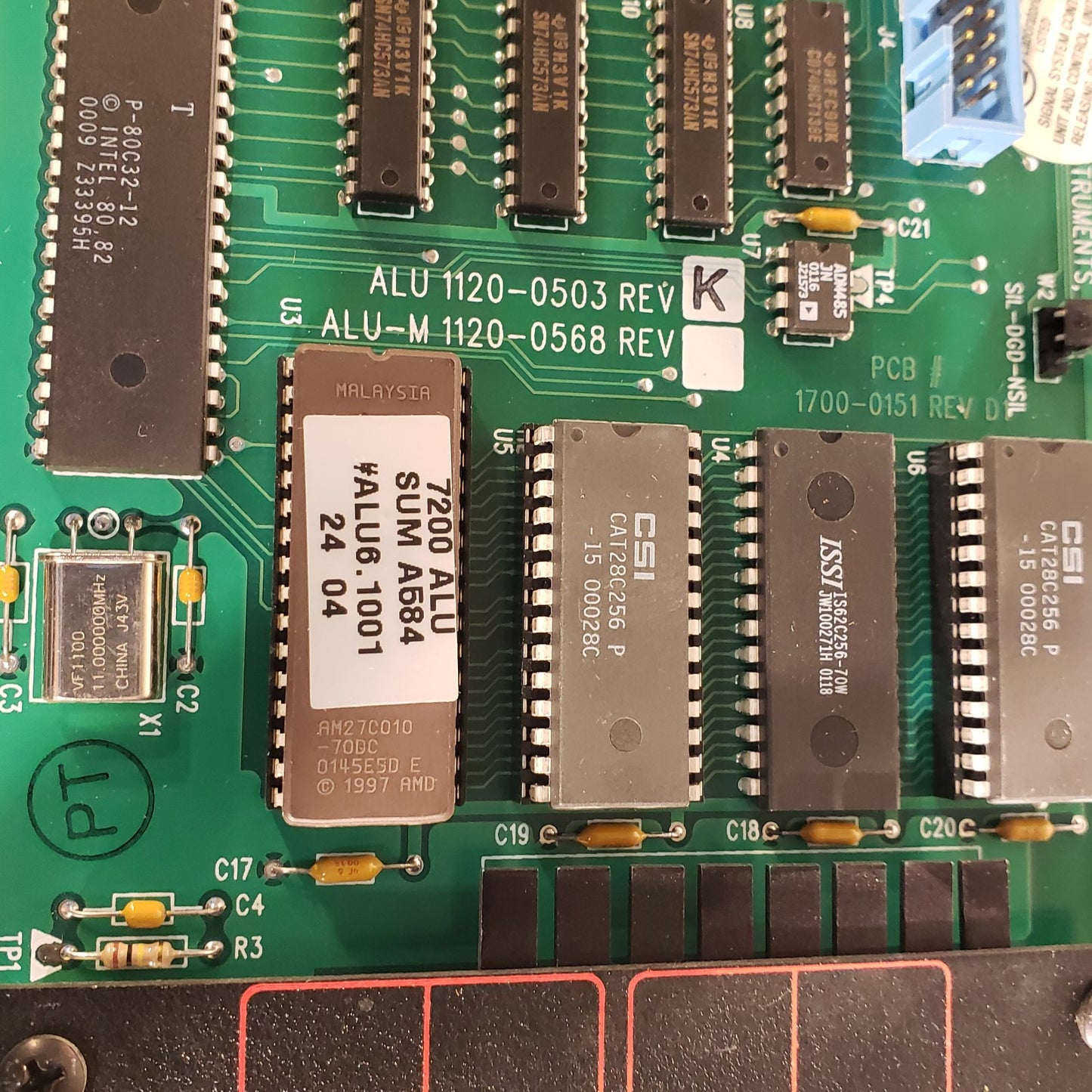 FCI ALU 1120-0503 Rev K 7200 Fire Alarm Control Board Fire Control Instruments