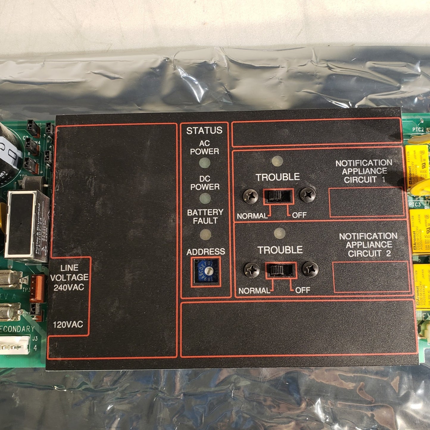 FCI DSU 1120-0476 Rev A 7200 Fire Alarm Control Board Fire Control Instruments