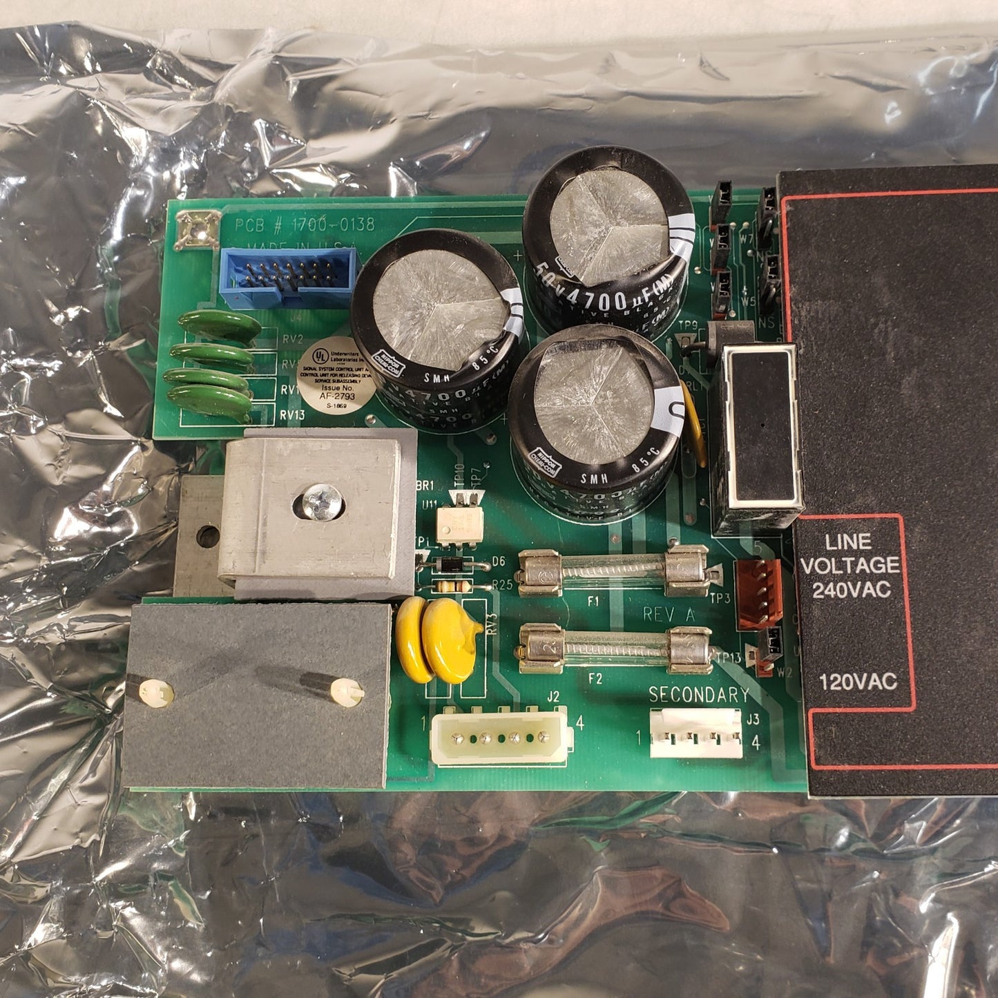 FCI DSU 1120-0476 Rev A 7200 Fire Alarm Control Board Fire Control Instruments