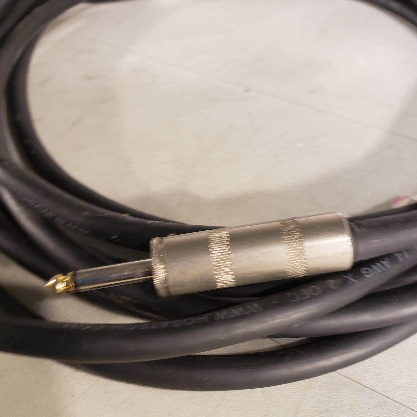 Hosatech Speaker Cable 1/4" Audio Plug Cable 14' Long 14 AWG X 2 OFC 2 Conductor