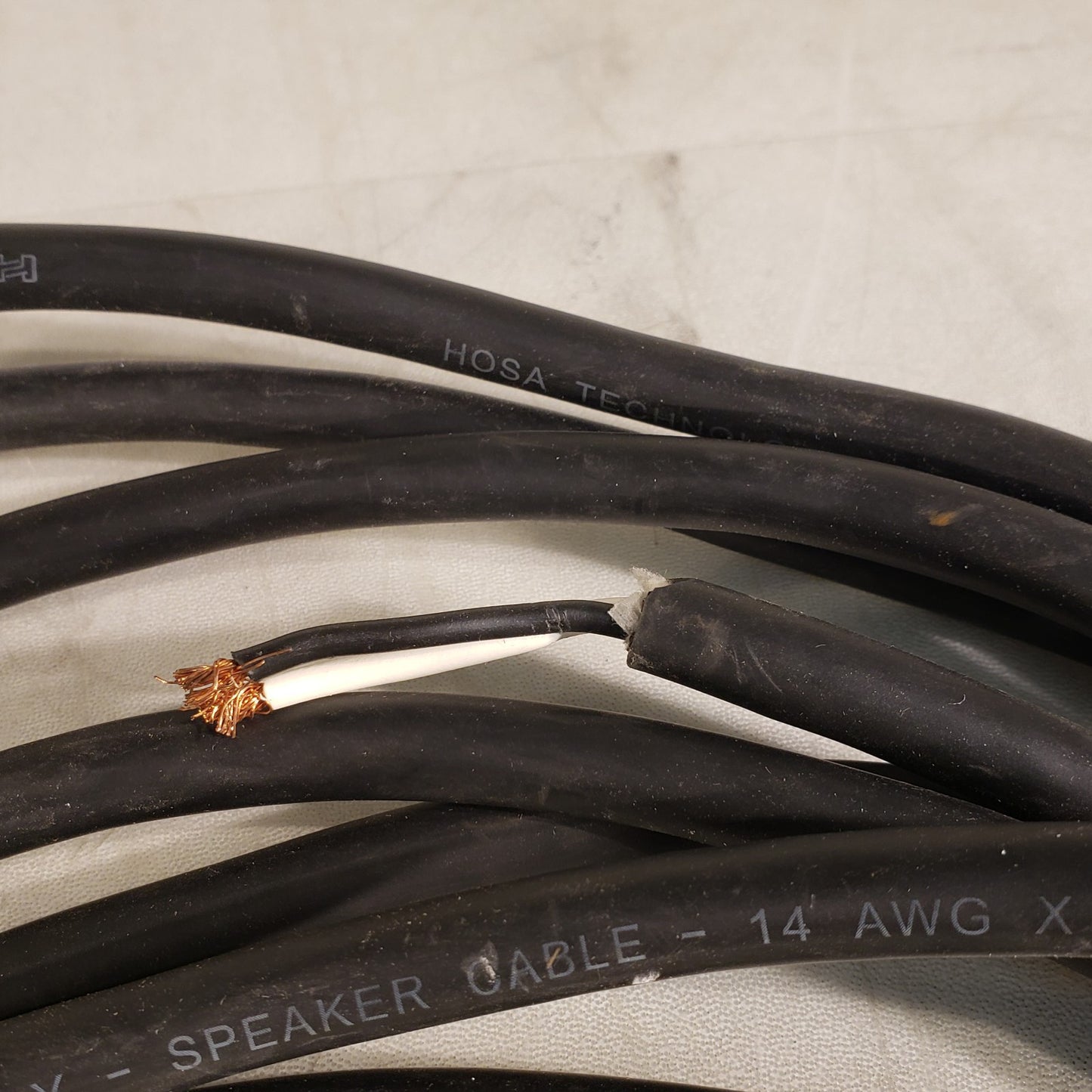 Hosatech Speaker Cable 1/4" Audio Plug Cable 14' Long 14 AWG X 2 OFC 2 Conductor