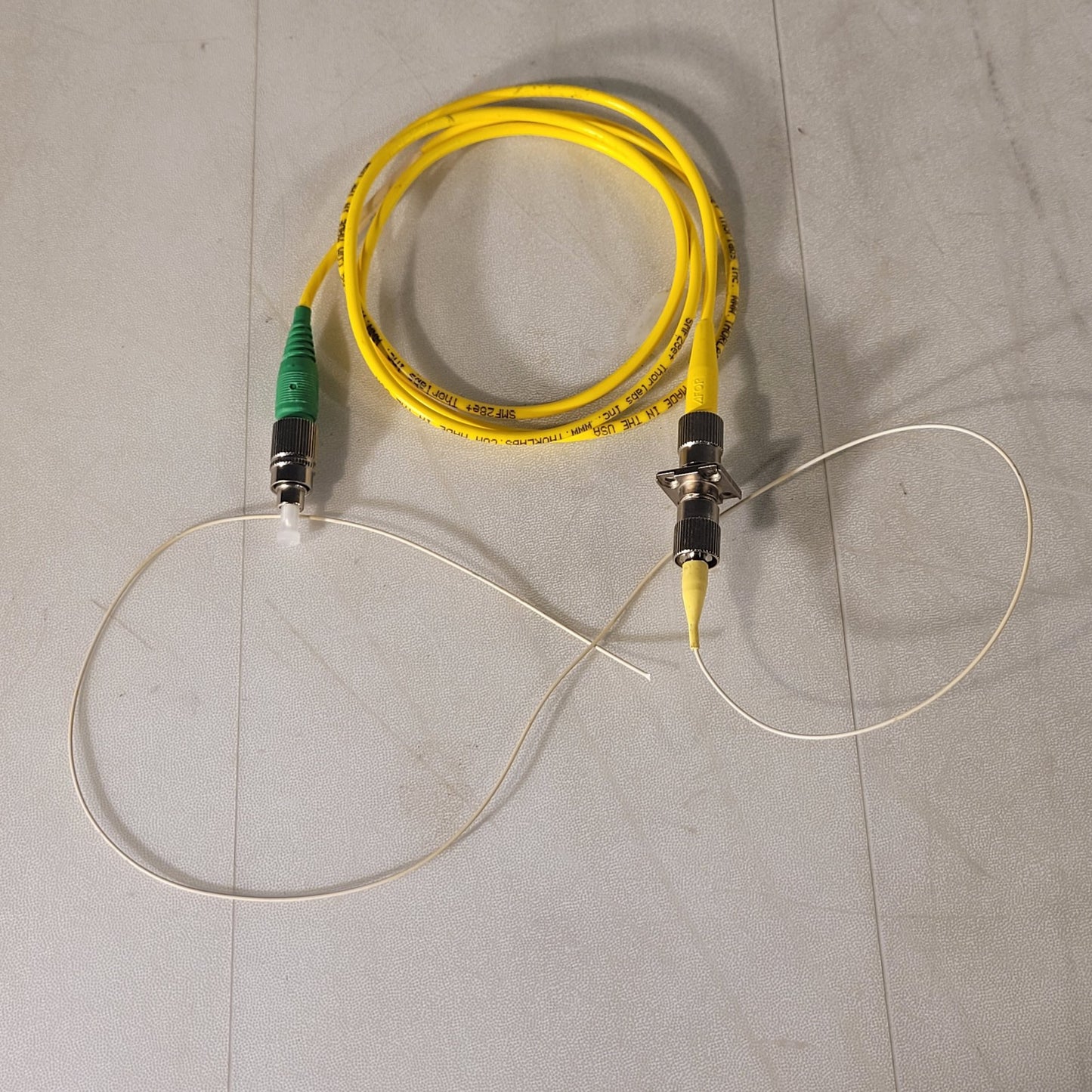 Thorlabs SMF28e+ Corning Single Mode Fiber Optic Patch Cable 3ft 6in