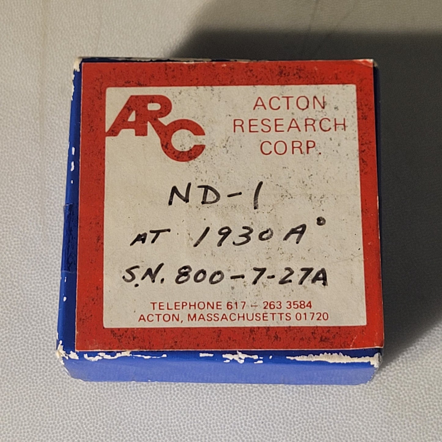 Acton ARC ND-1 Magnesium Fluoride 193nm UV Optical Coated Filter Reflector