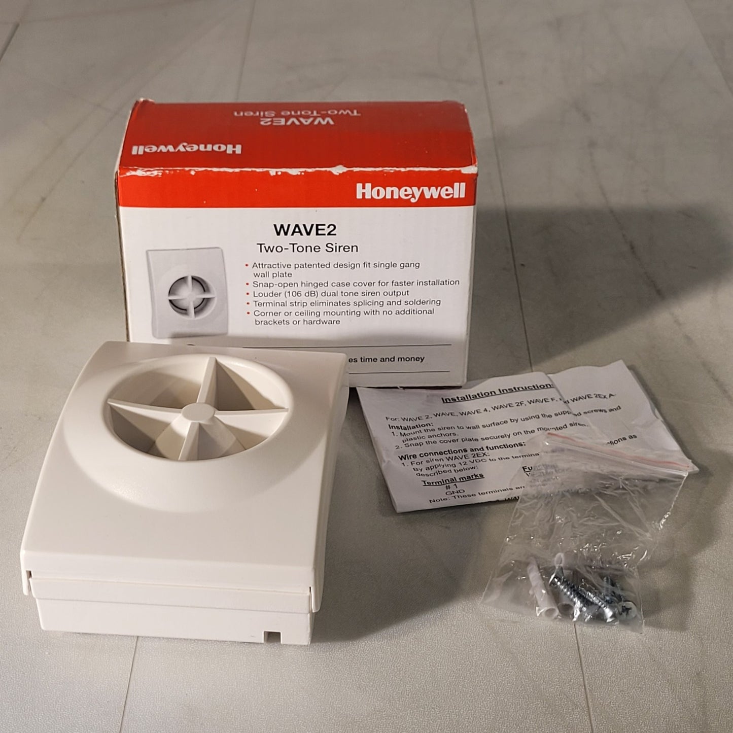 Honeywell Wave 2 Two Tone Siren Indoor Siren 106dB BP7204