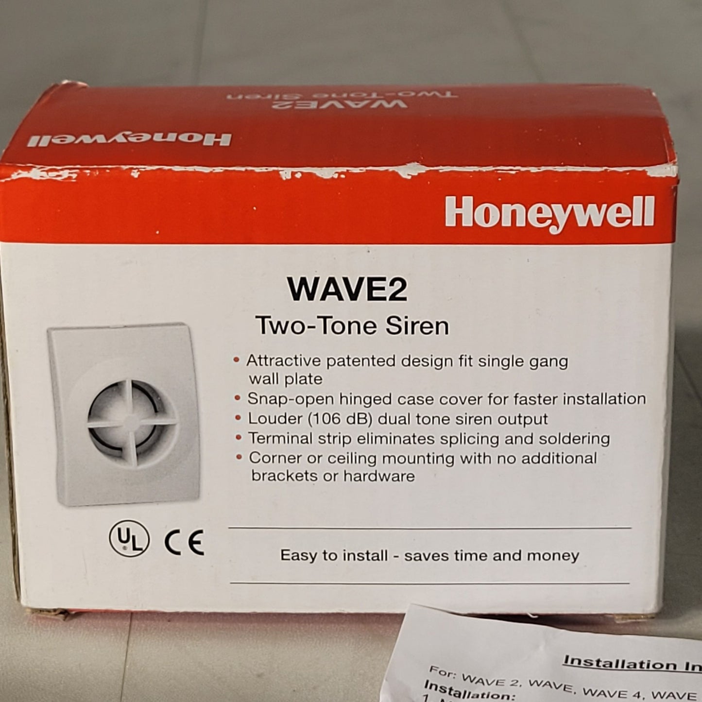 Honeywell Wave 2 Two Tone Siren Indoor Siren 106dB BP7204