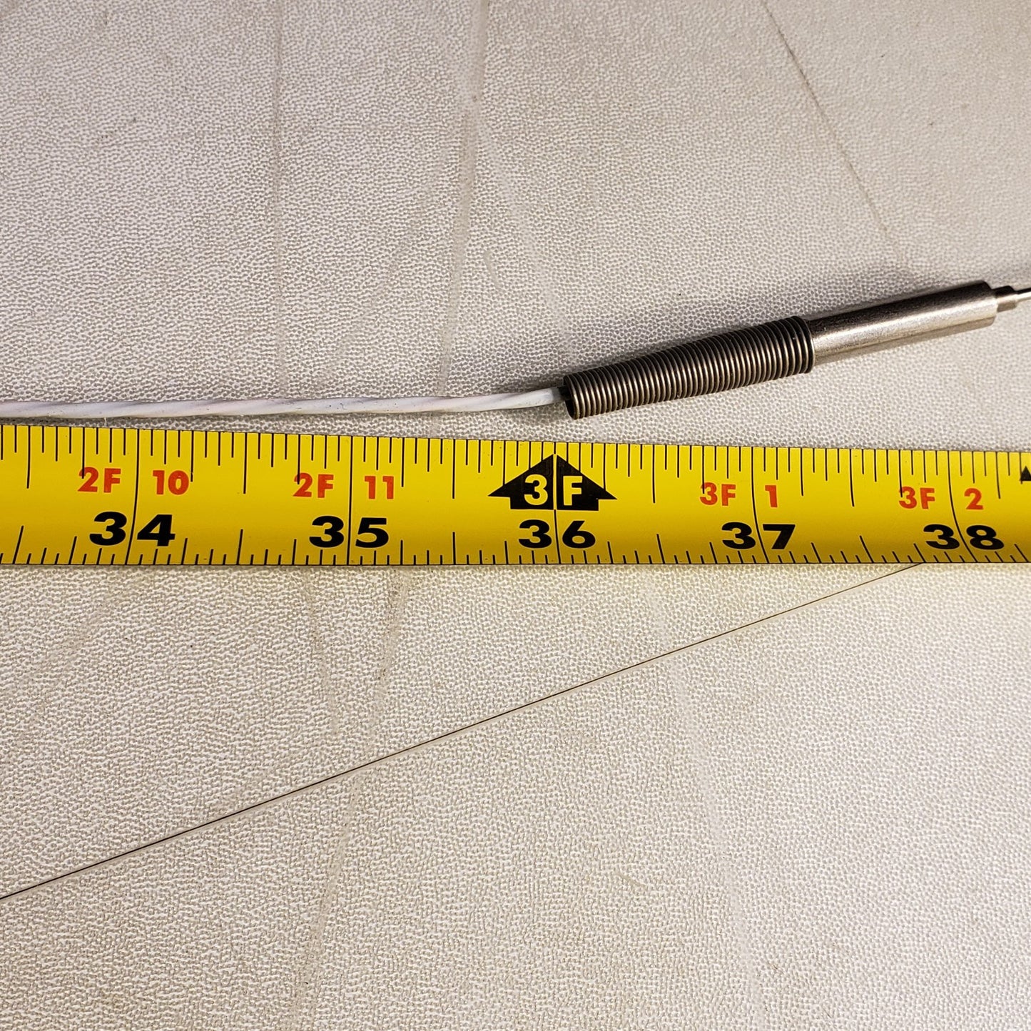 RTD 3-Wire Thermocouple Temperature Sensor Probe Stainless Steel w/ Relief Coil