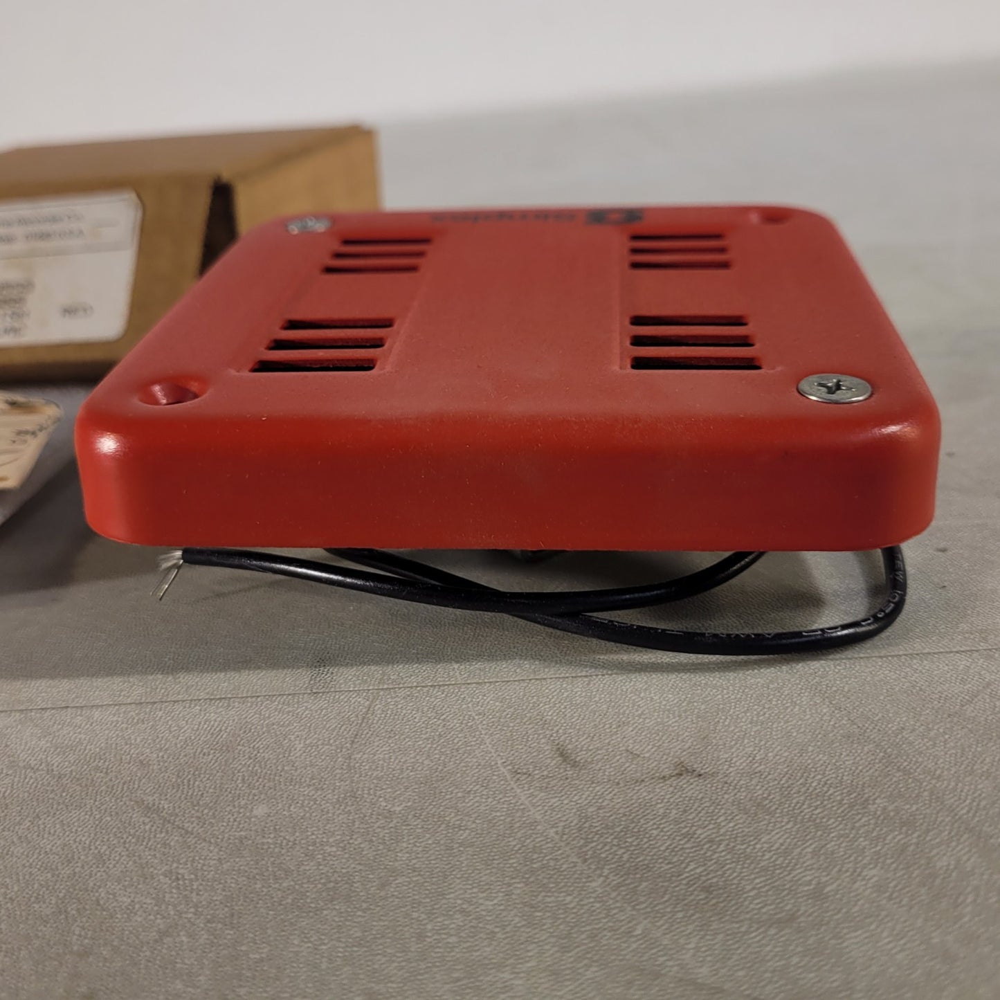 Simplex 2901-9553 Surface Horn Mechanism For Fire Alarm Red Vintage