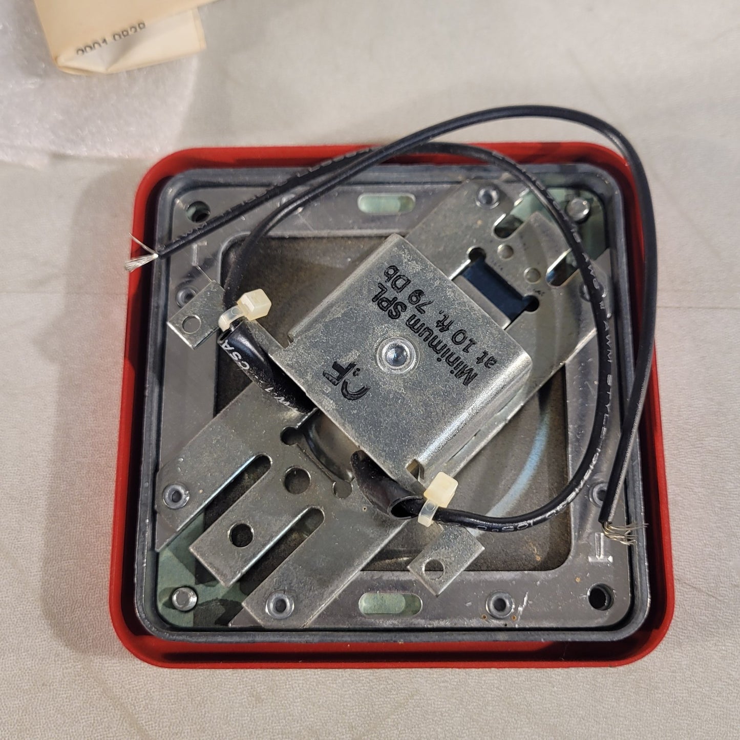 Simplex 2901-9553 Surface Horn Mechanism For Fire Alarm Red Vintage
