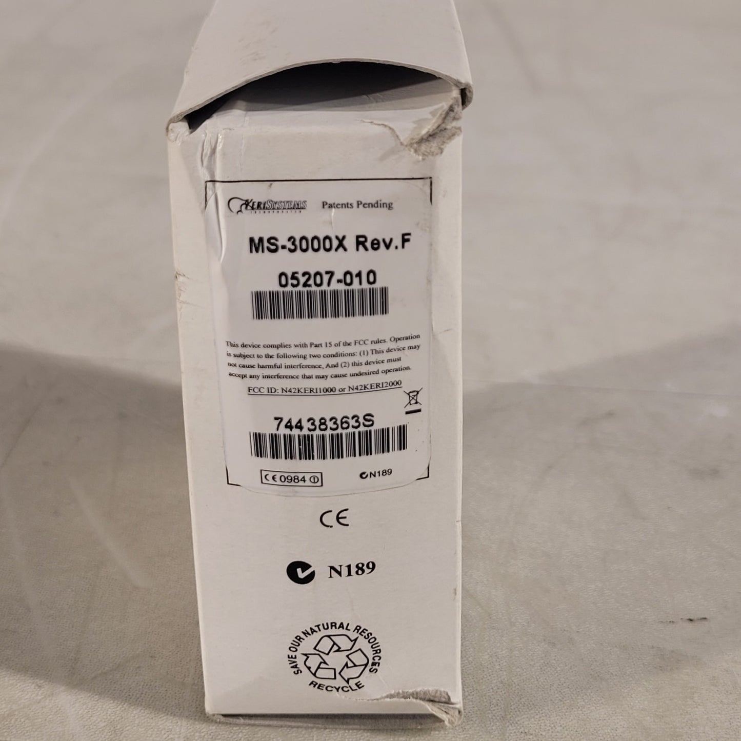 Keri MS-3000X Rev F MicroStar Proximity Reader Standard Audio Tone ID Card