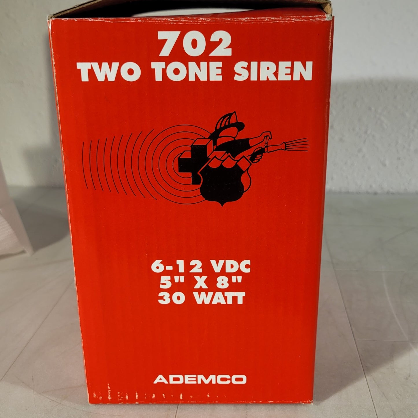 Ademco 702 Two Tone Electronic Siren 5" × 8" Tan Speaker Siren