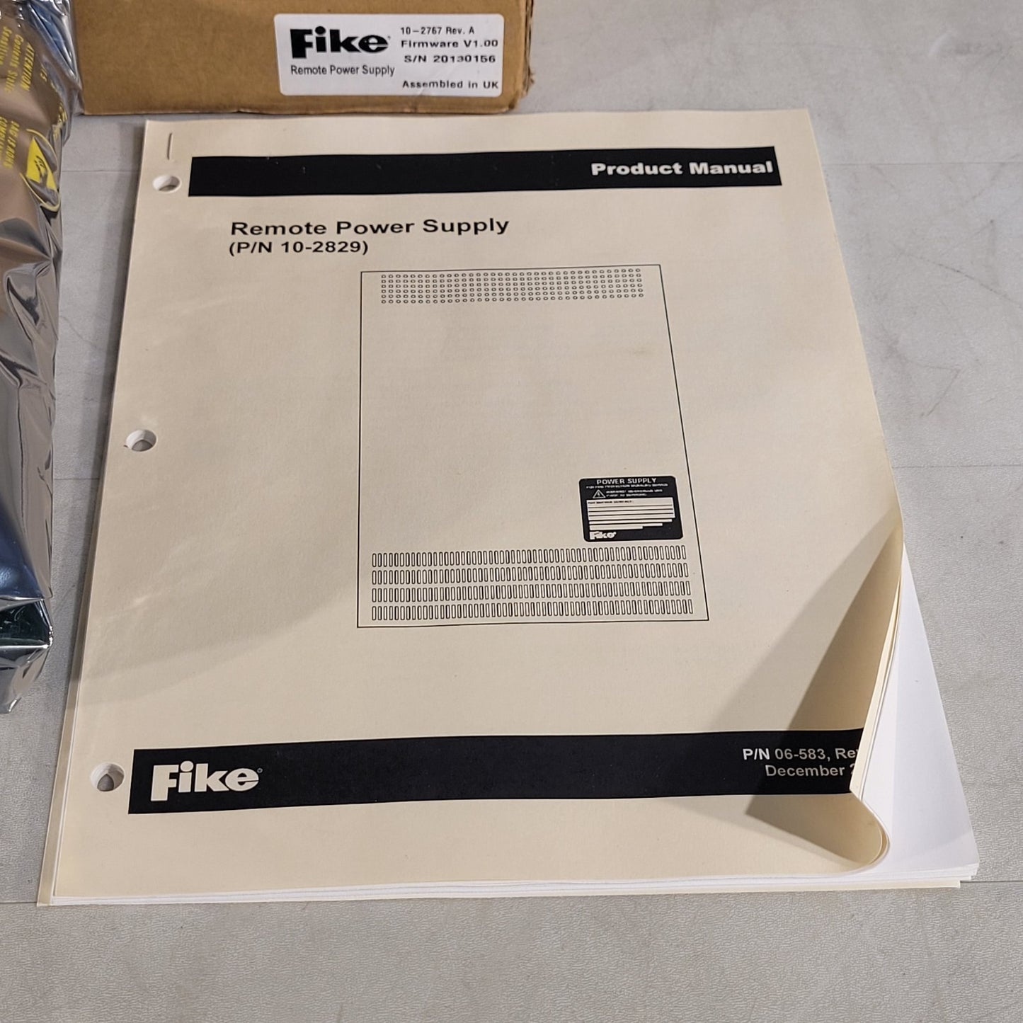 Fike 10-2767 Rev A Remote Power Supply Firmware V1.00