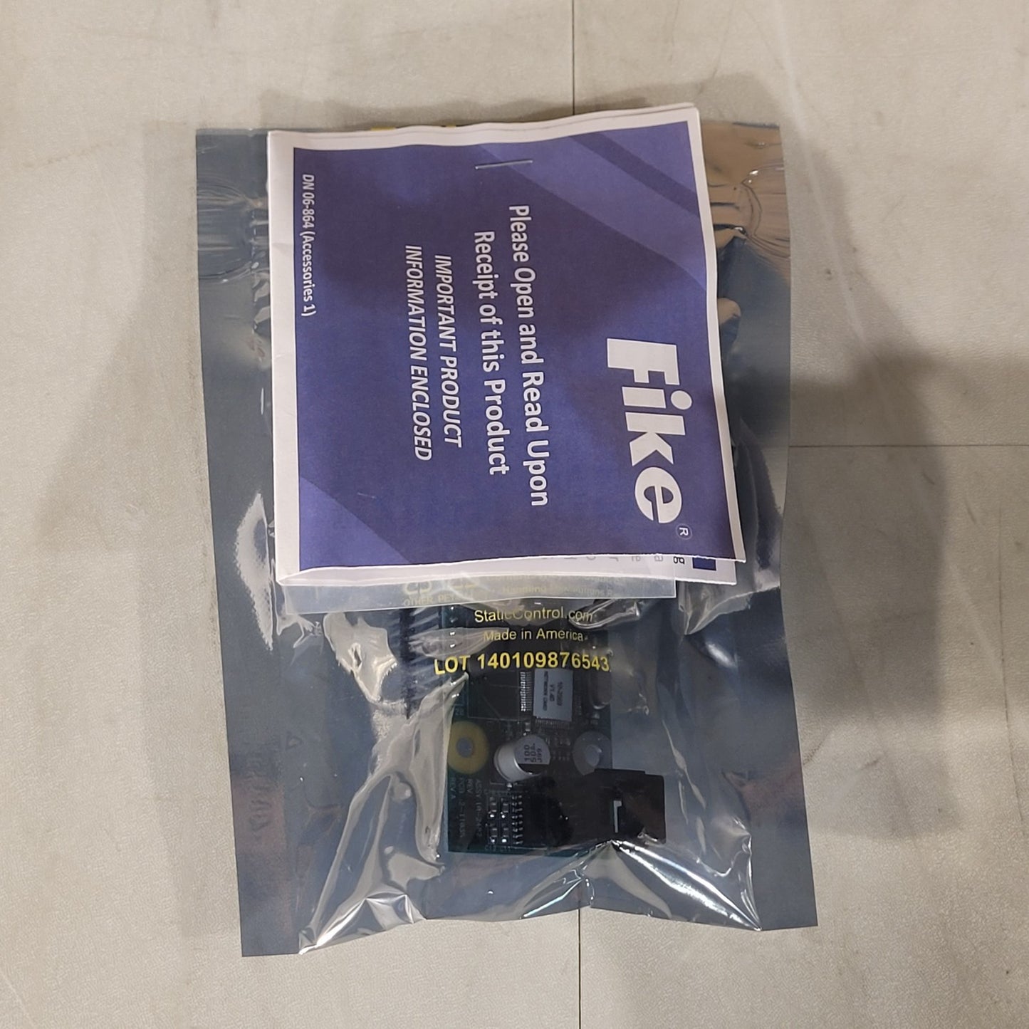 Fike 10-2525 Fire Alarm System Control Panel with 10-2482 Board