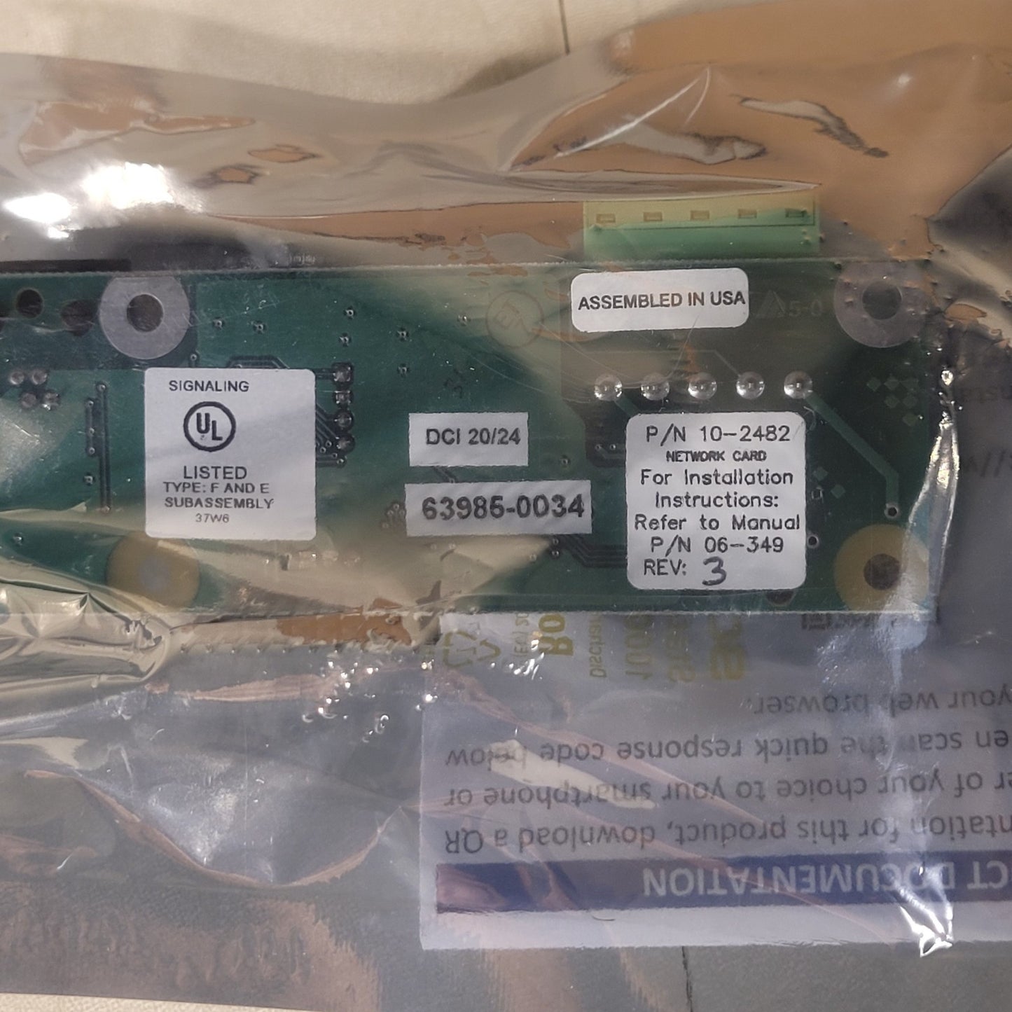 Fike 10-2525 Fire Alarm System Control Panel with 10-2482 Board
