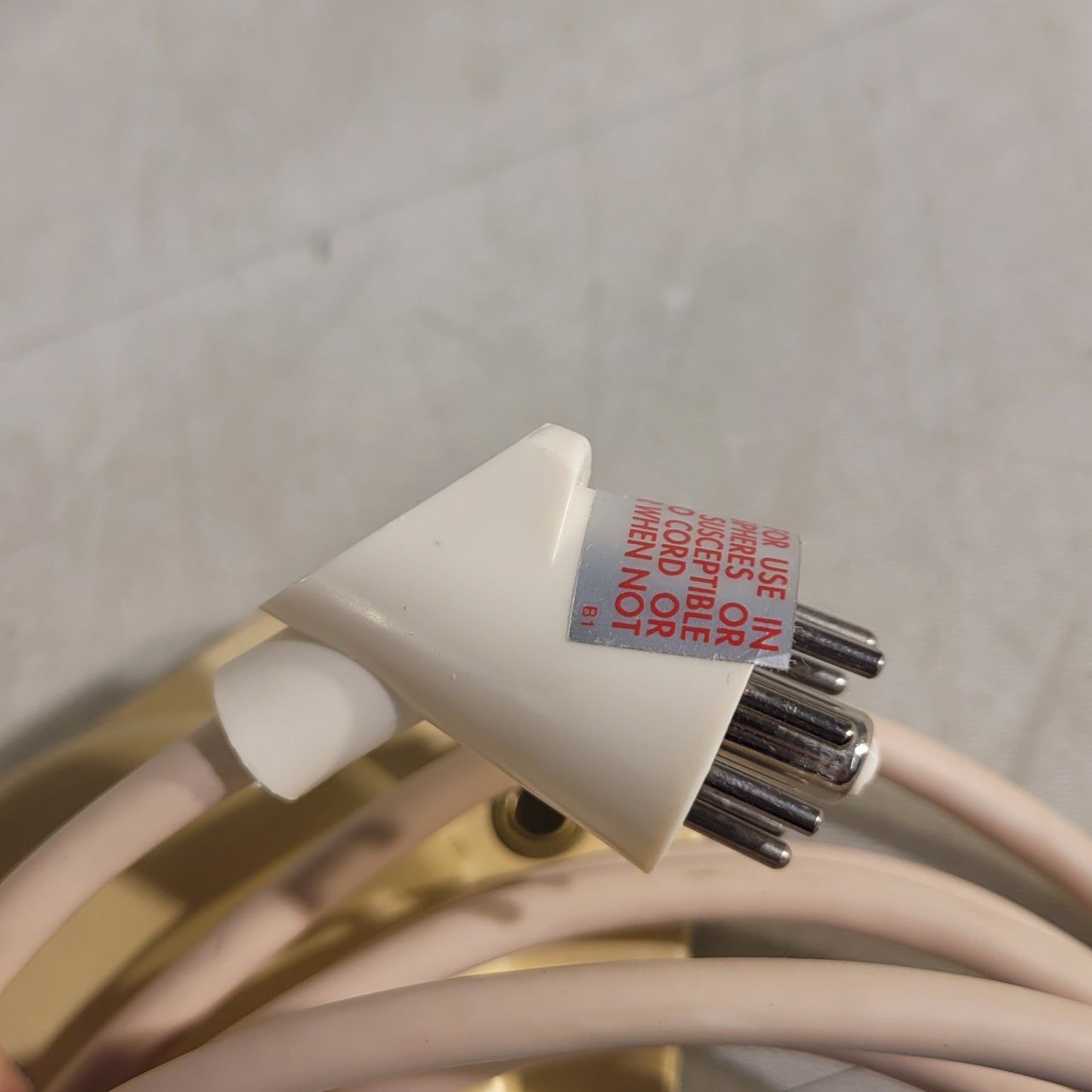 Fisher Berkeley HTX-17B Call Cord 10-Foot Cord 8-Pin Tube Socket Plug with Clip