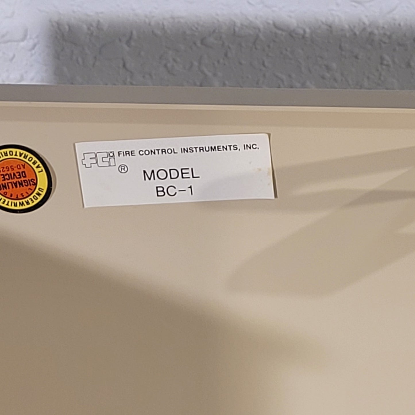 FIC BC-1 Electrical Box Back 22" × 9" × 10" Tan With Key Metal Low Voltage