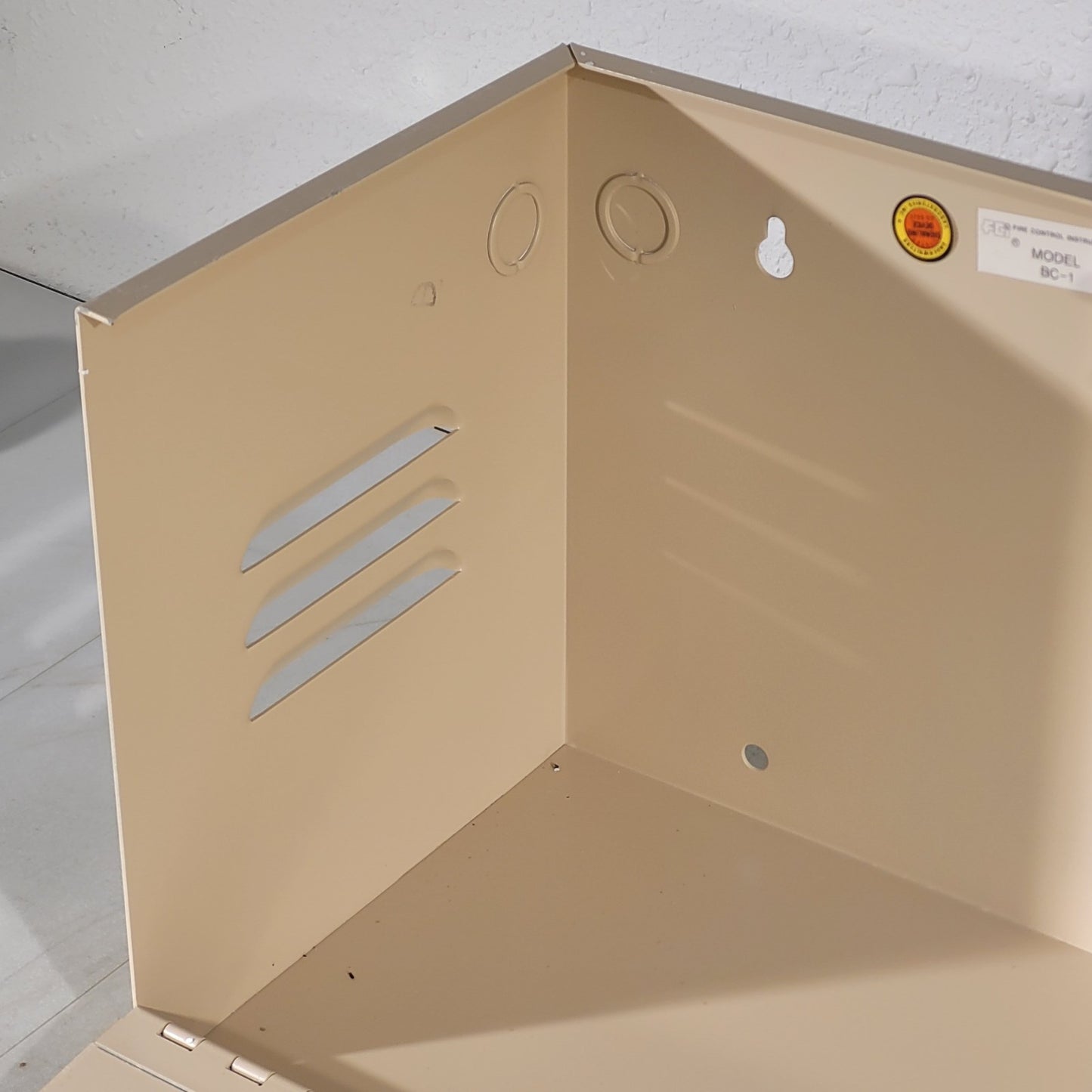 FIC BC-1 Electrical Box Back 22" × 9" × 10" Tan With Key Metal Low Voltage