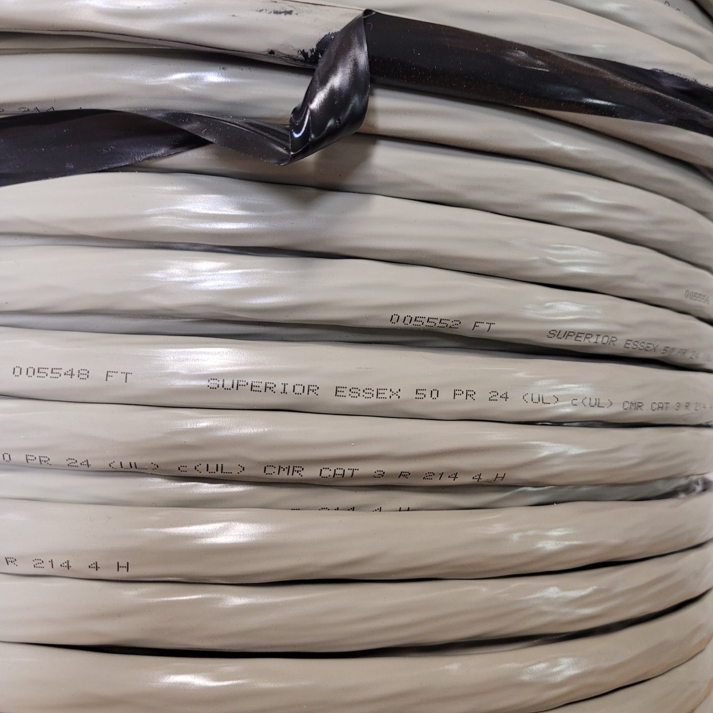 PRICE PER FOOT - General Cable 50-pair 24AWG Copper Wire CAT 3 Cable Superior