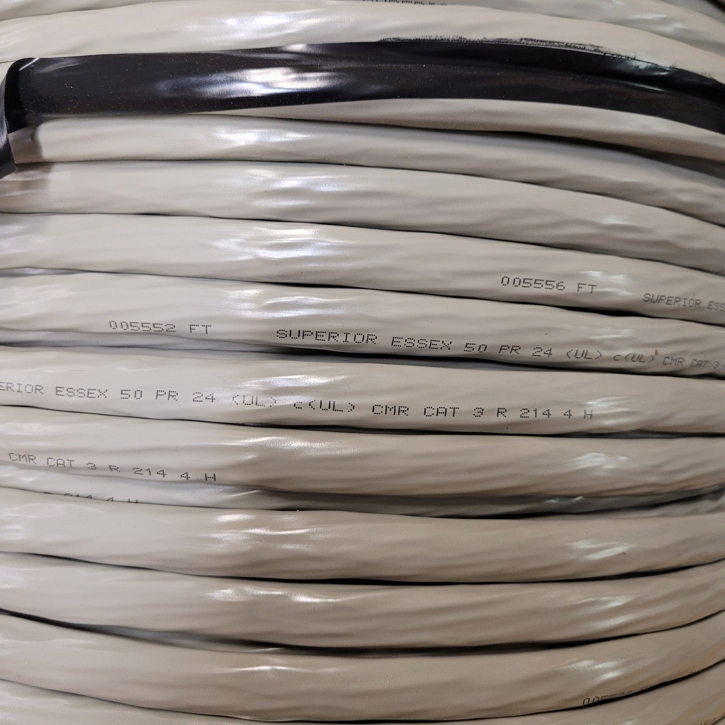 PRICE PER FOOT - General Cable 50-pair 24AWG Copper Wire CAT 3 Cable Superior