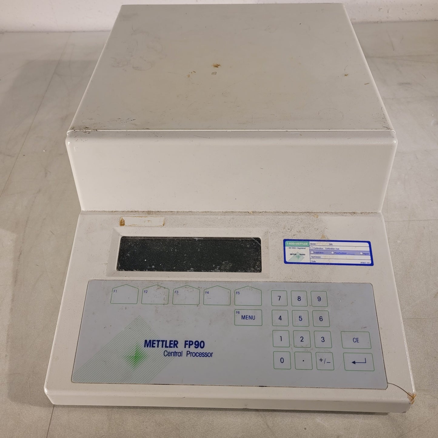FOR PARTS - Mettler FP90 Central Processor - Missing Rear IO Board