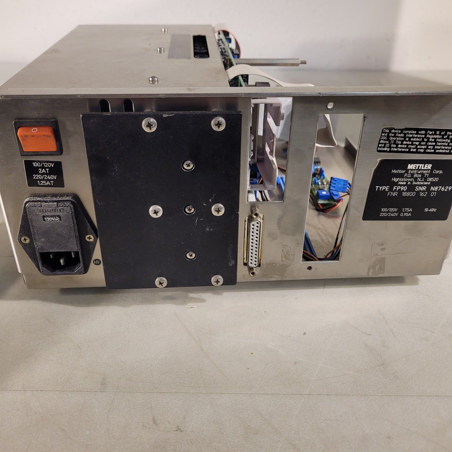 FOR PARTS - Mettler FP90 Central Processor - Missing Rear IO Board
