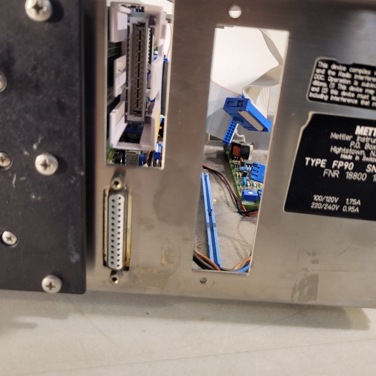 FOR PARTS - Mettler FP90 Central Processor - Missing Rear IO Board