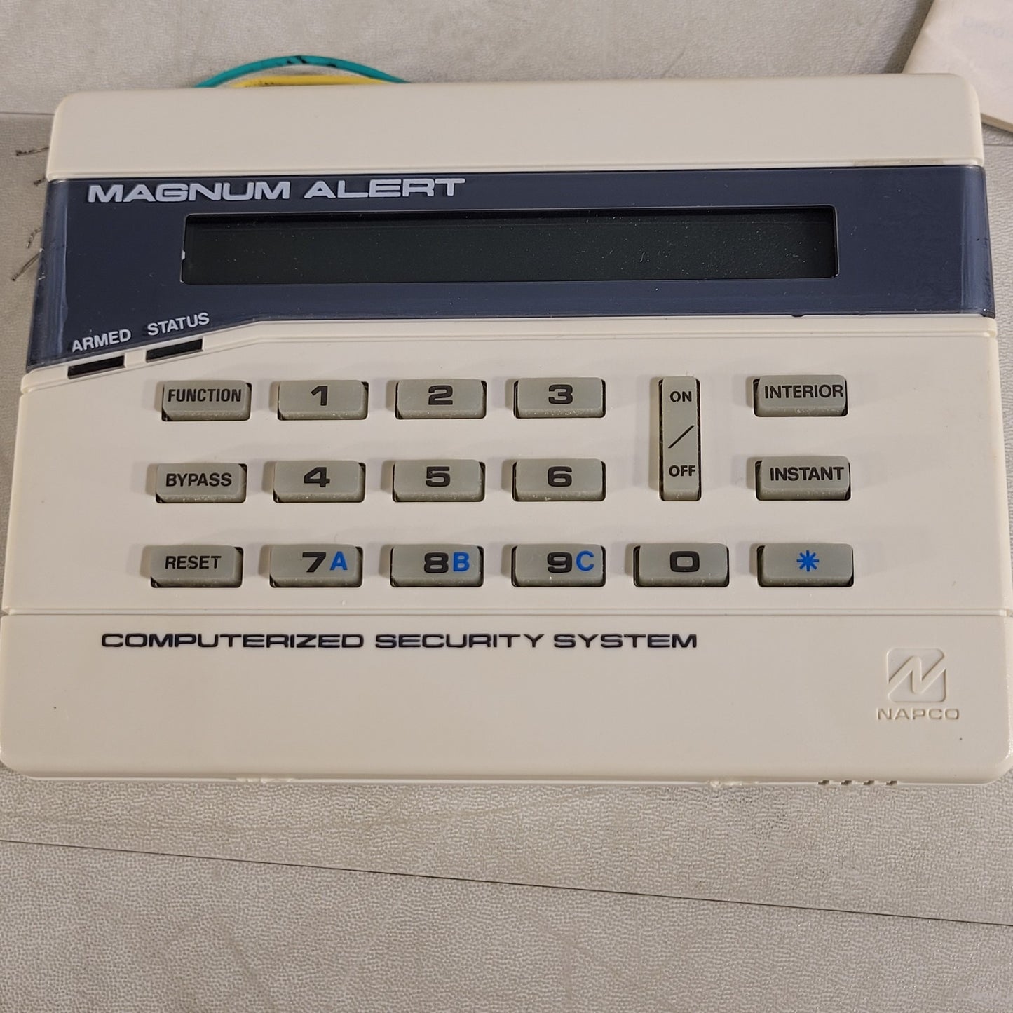 Napco Magnum Alert RP2000LCD Computerized Security System User Interface Panel