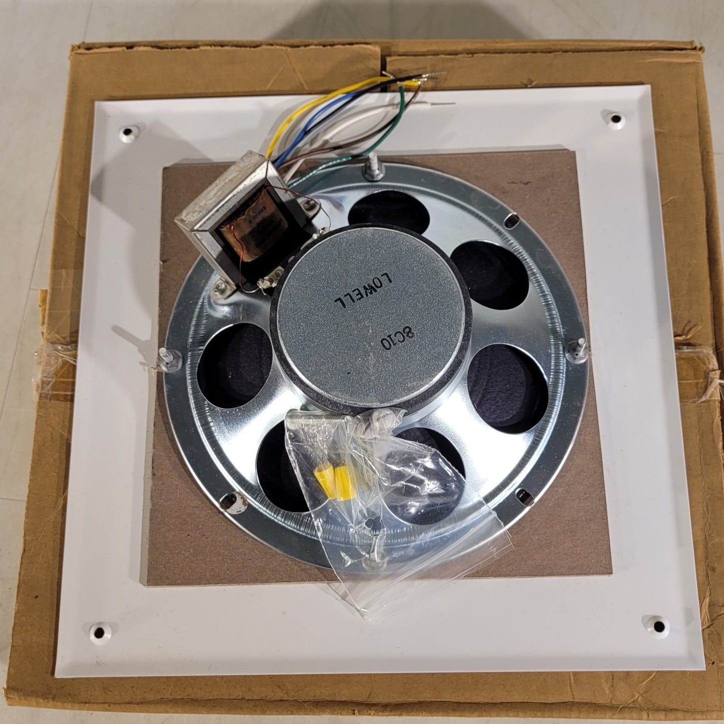 Atlas Soundolier 161-8 Ceiling Speaker with White Mounting Plate 8" Speaker